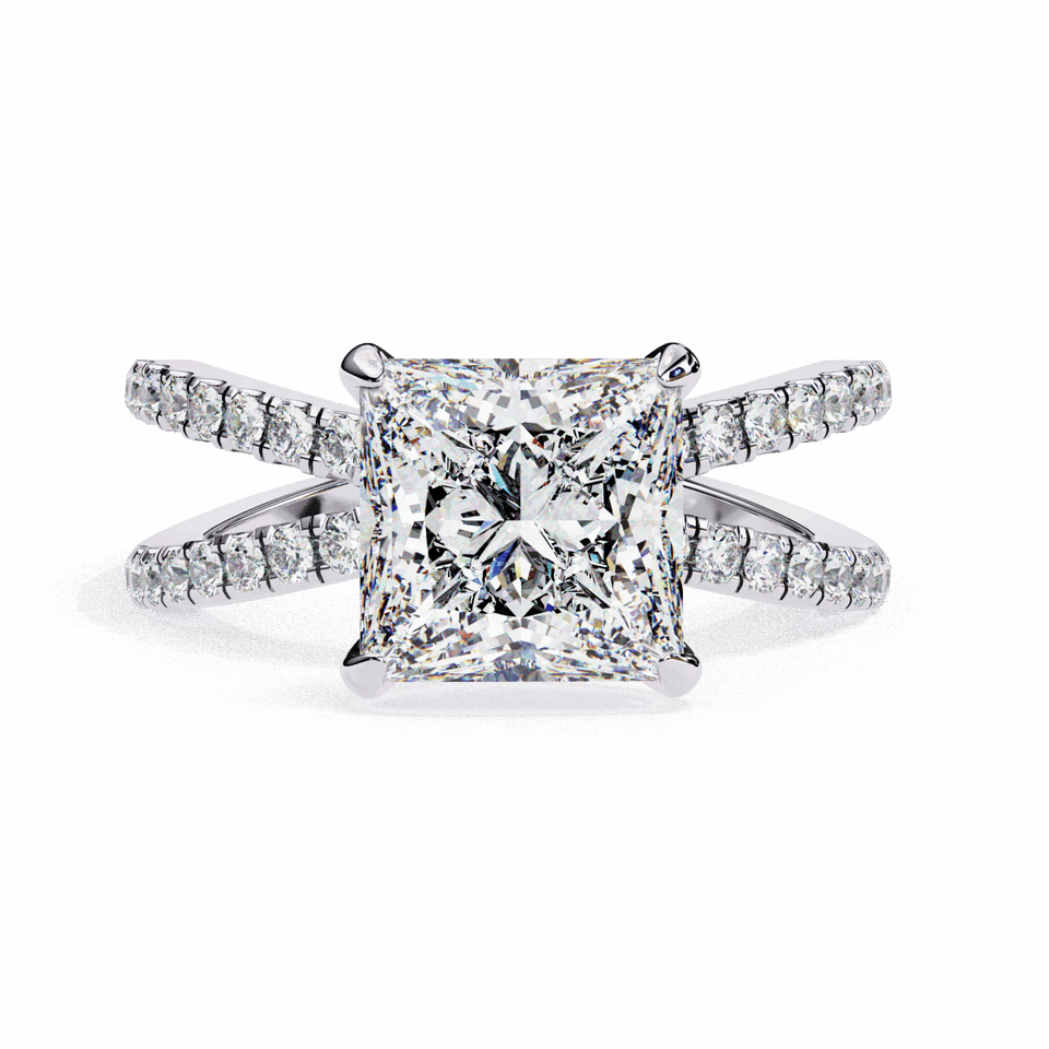 Spark Princess Hidden Halo Pavé