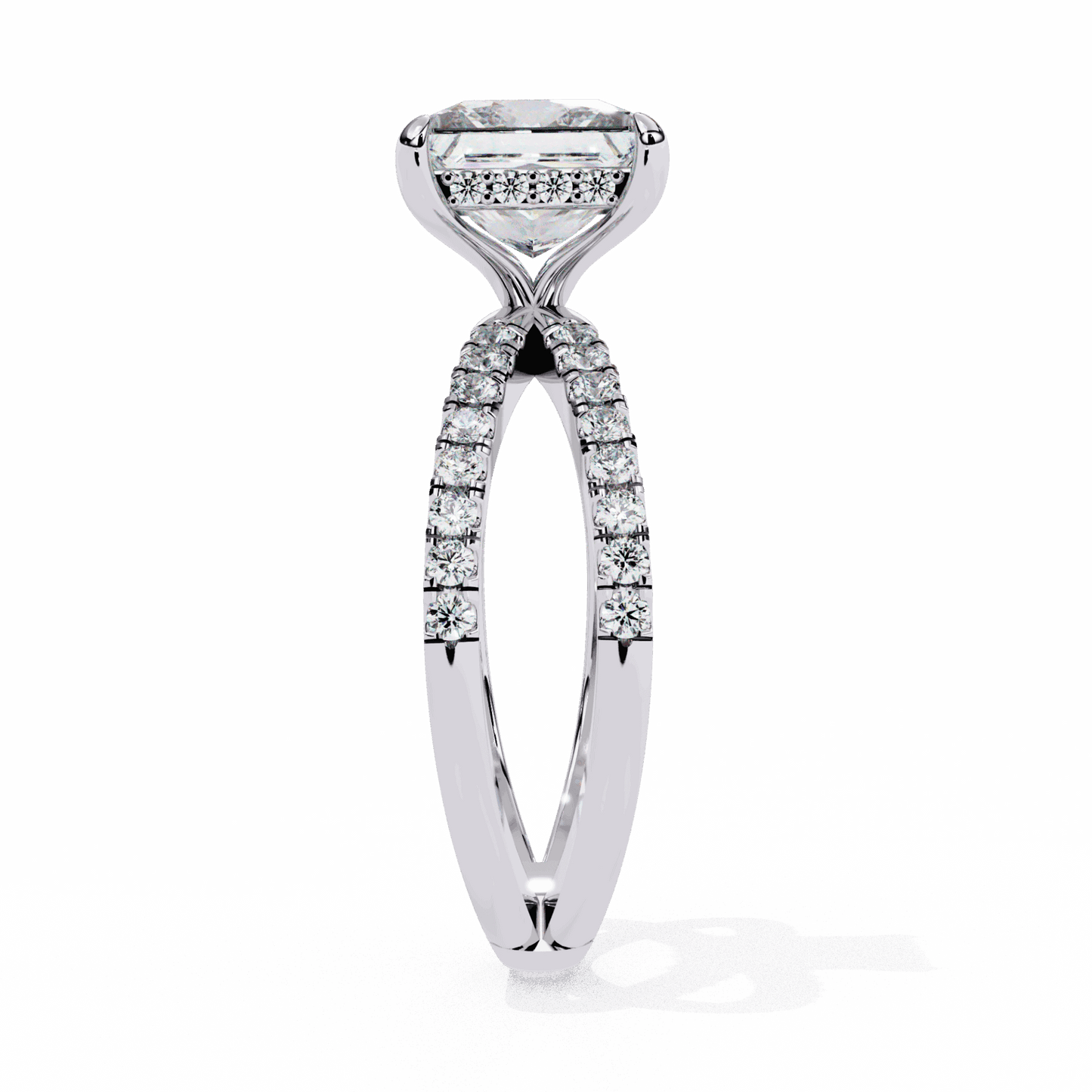 2.75 Carat Princess Eternal Spark Solitaire Ring in Moissanite | House of Estara