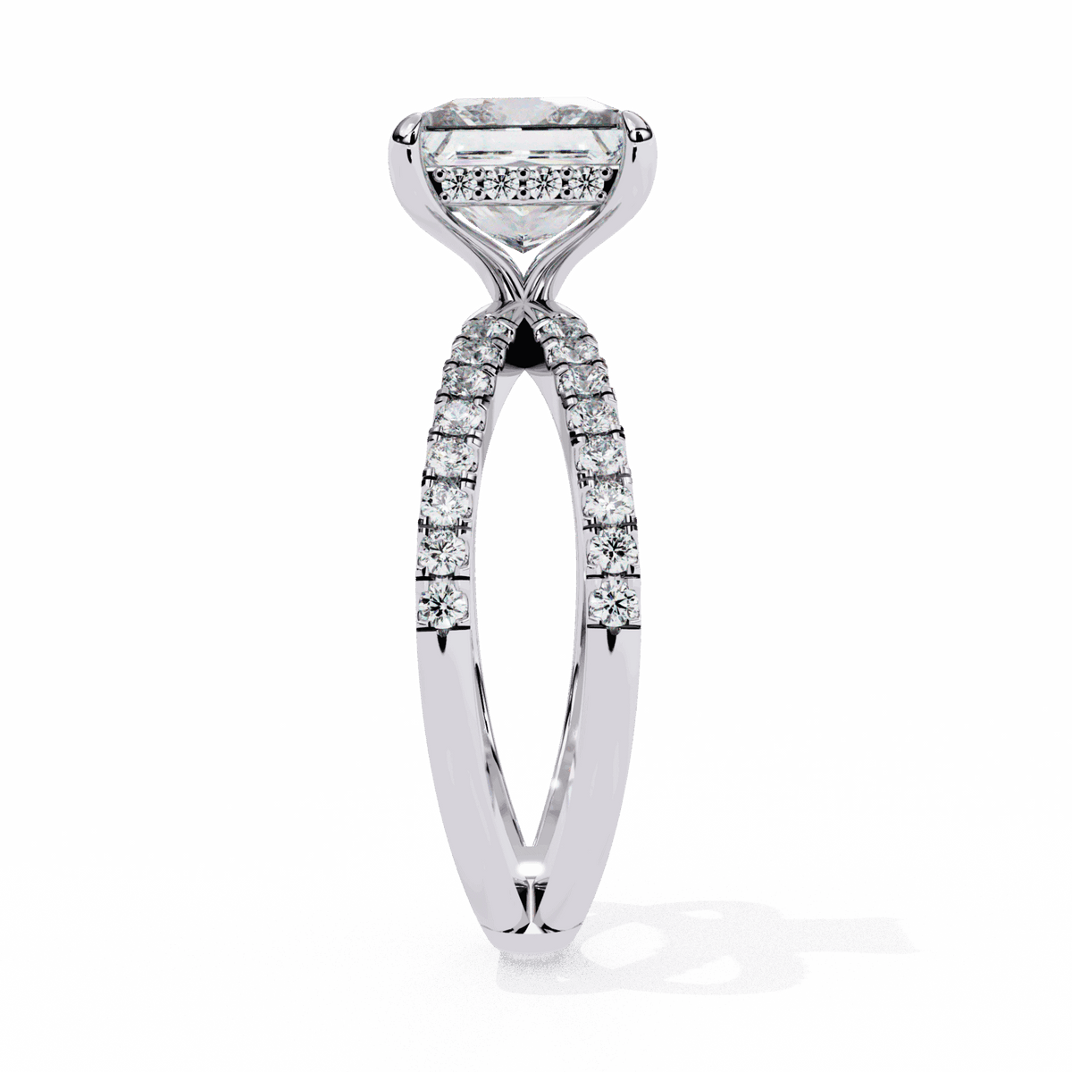 2.75 Carat Princess Eternal Spark Solitaire Ring in Moissanite | House of Estara