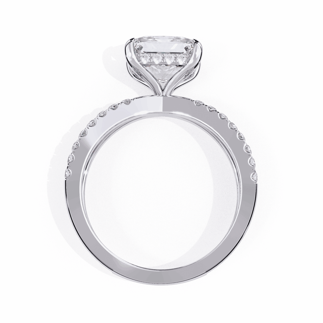 2.75 Carat Princess Eternal Spark Solitaire Ring in Moissanite | House of Estara