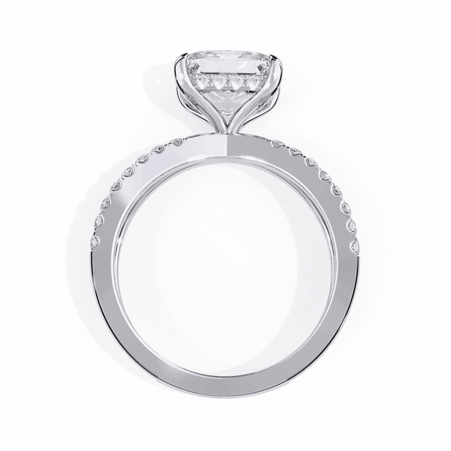 2.75 Carat Princess Eternal Spark Solitaire Ring in Moissanite | House of Estara