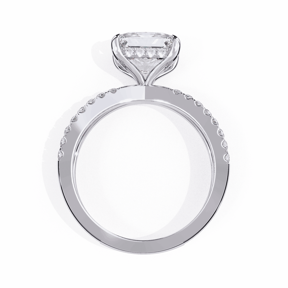 2.75 Carat Princess Eternal Spark Solitaire Ring in Moissanite | House of Estara