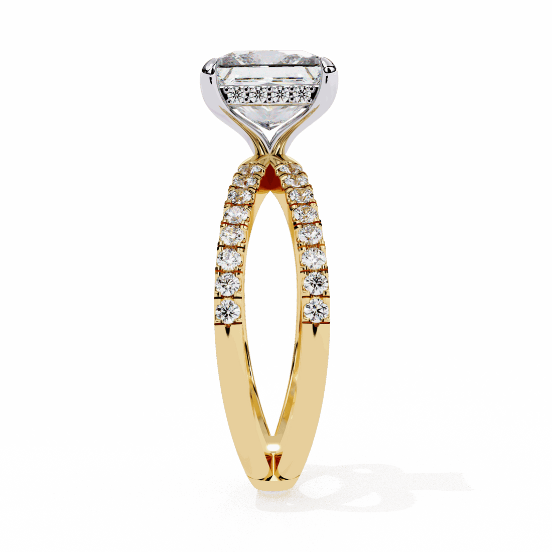 2.75 Carat Princess Eternal Spark Solitaire Ring in Moissanite | House of Estara