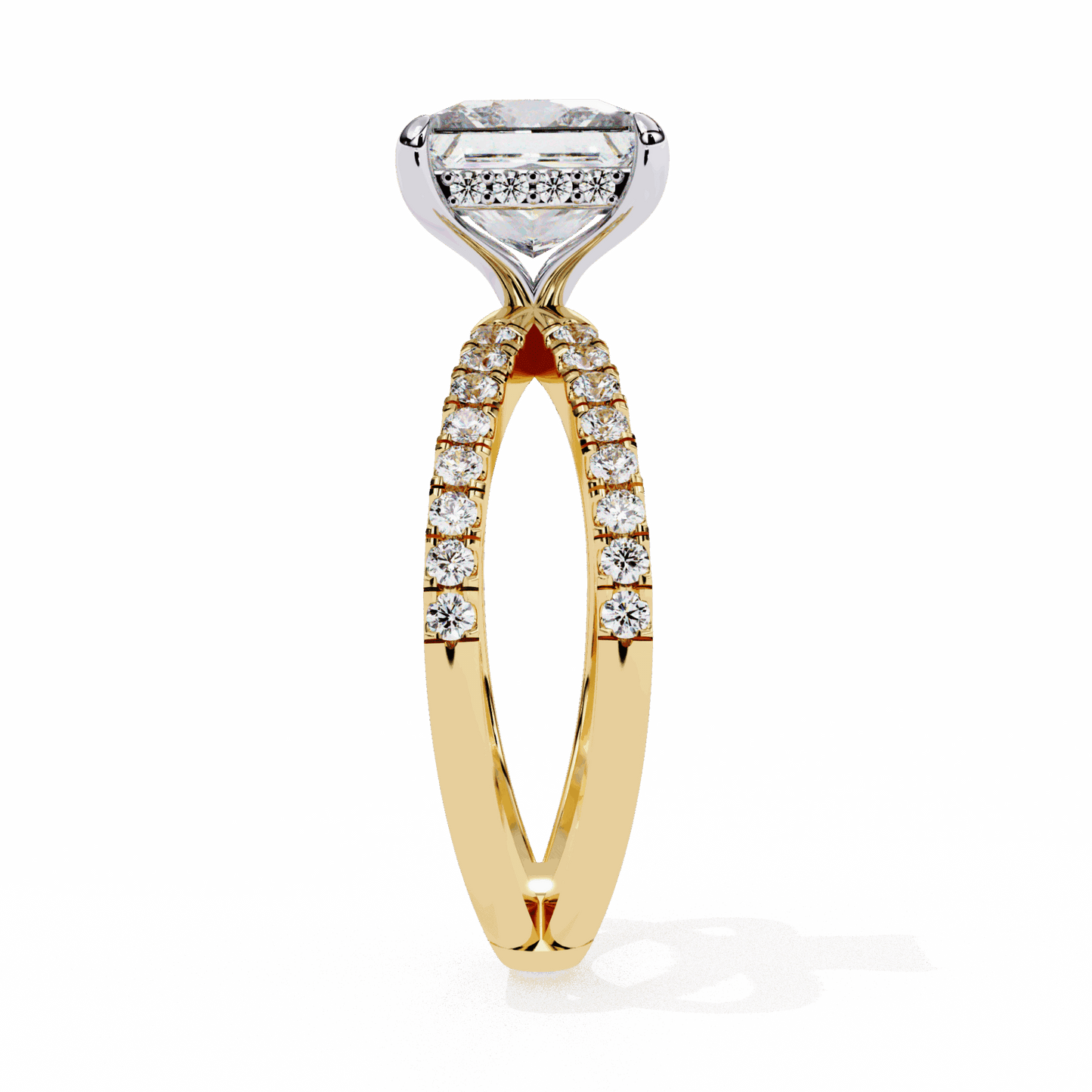2.75 Carat Princess Eternal Spark Solitaire Ring in Moissanite | House of Estara