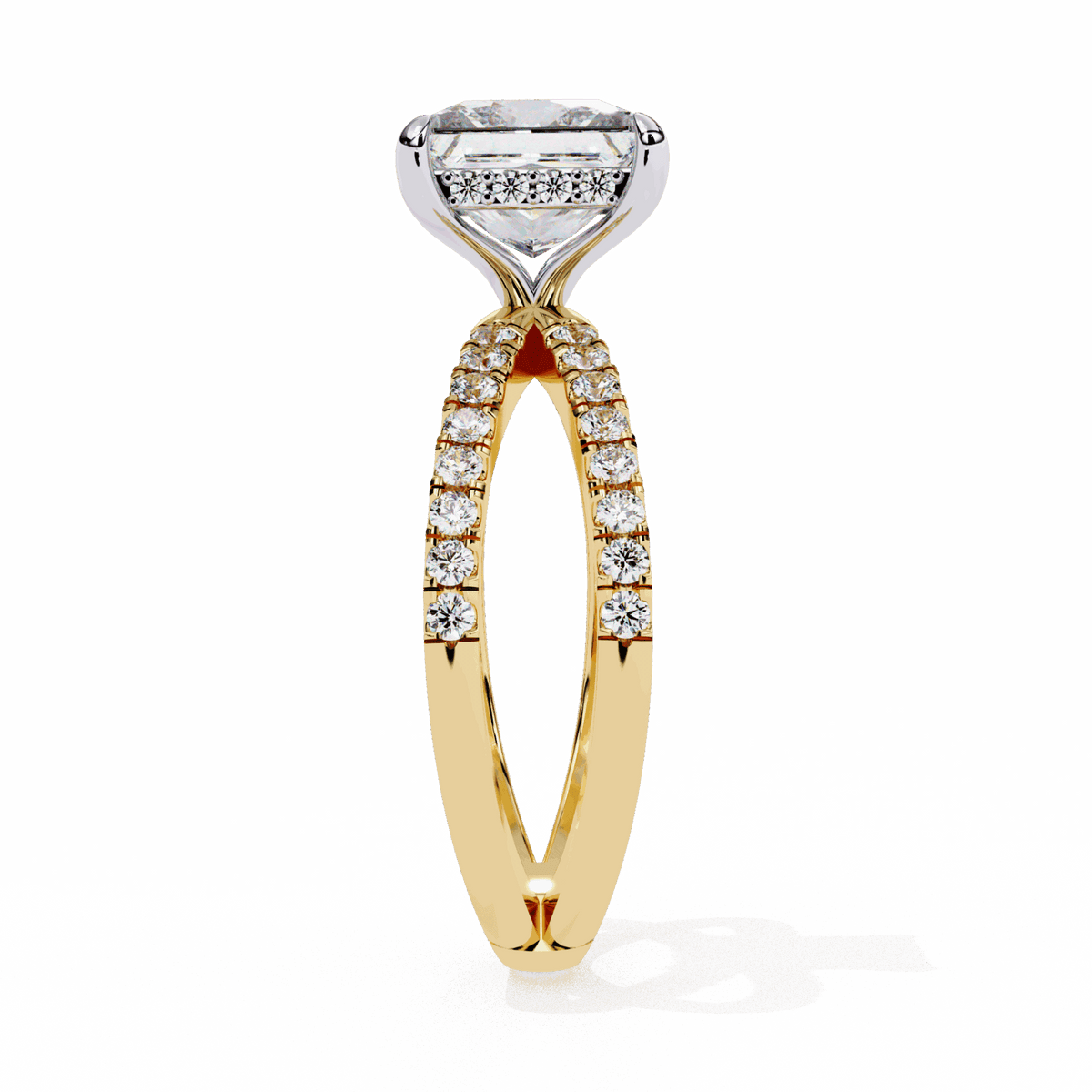 2.75 Carat Princess Eternal Spark Solitaire Ring in Moissanite | House of Estara