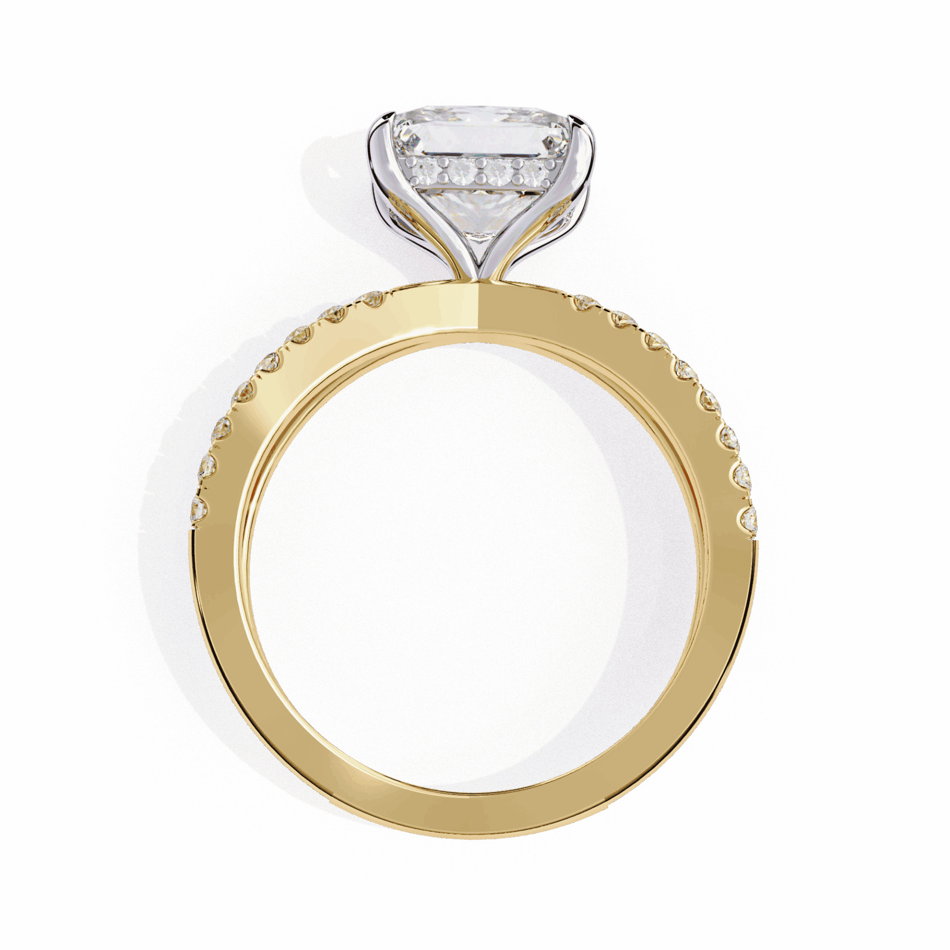 2.75 Carat Princess Eternal Spark Solitaire Ring in Moissanite | House of Estara