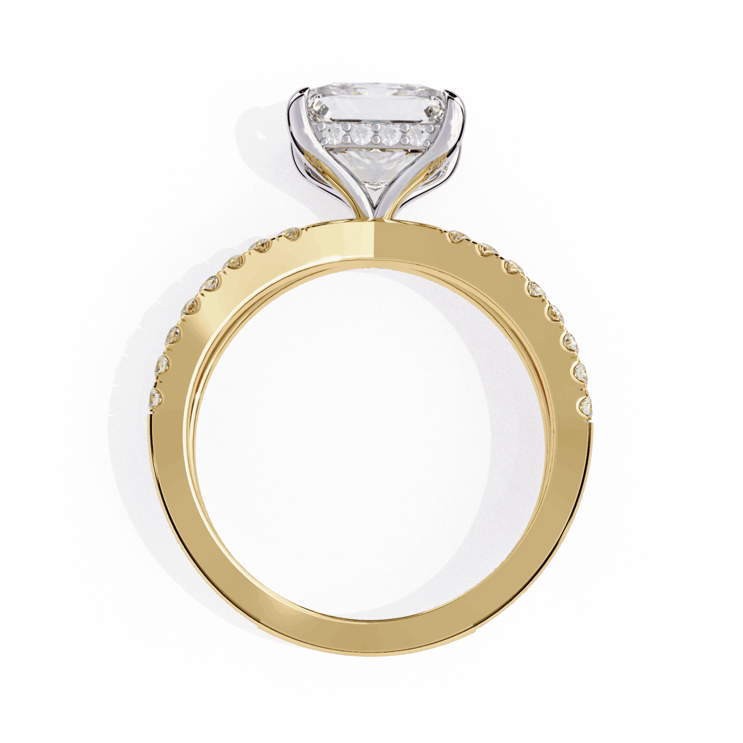 2.75 Carat Princess Eternal Spark Solitaire Ring in Moissanite | House of Estara