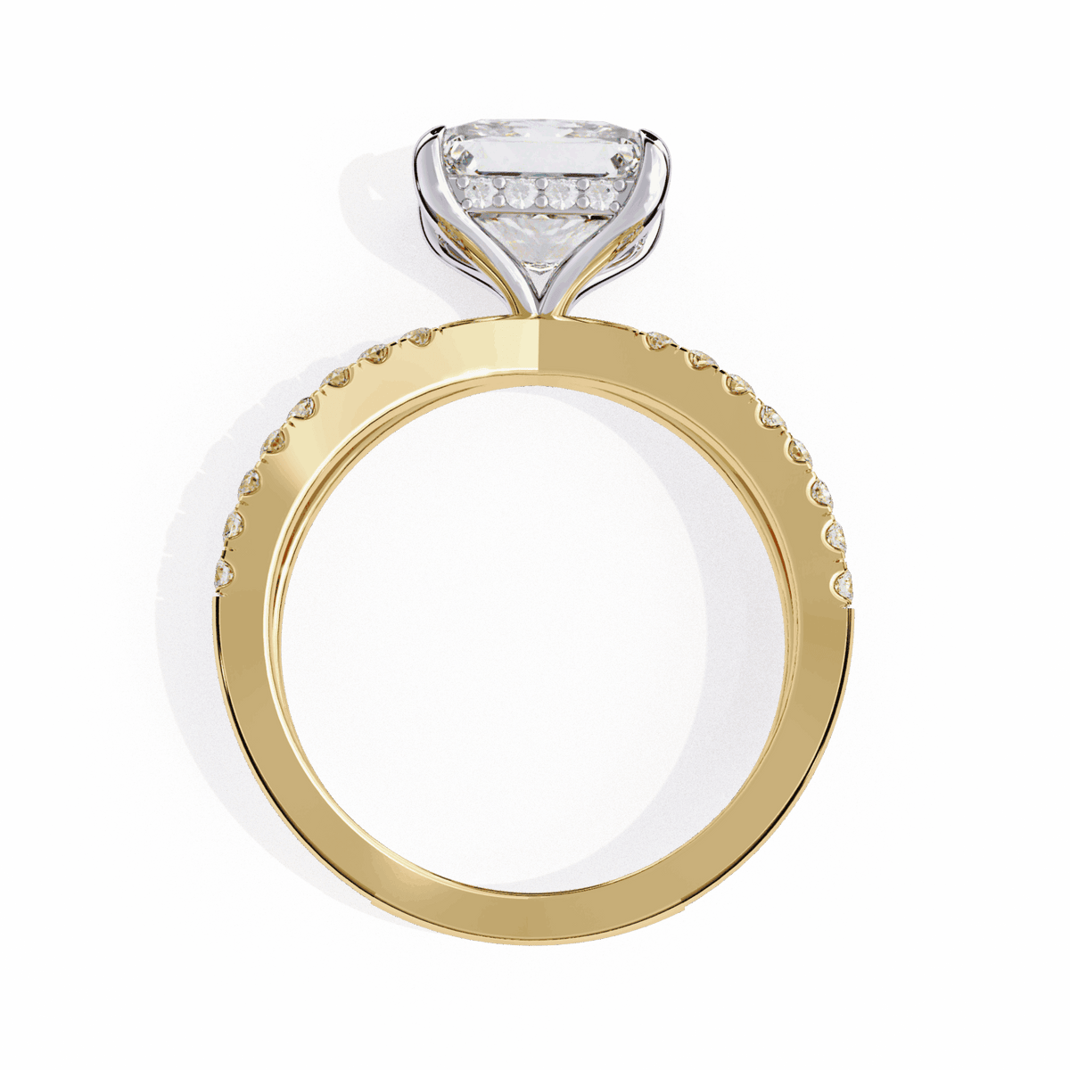 2.75 Carat Princess Eternal Spark Solitaire Ring in Moissanite | House of Estara