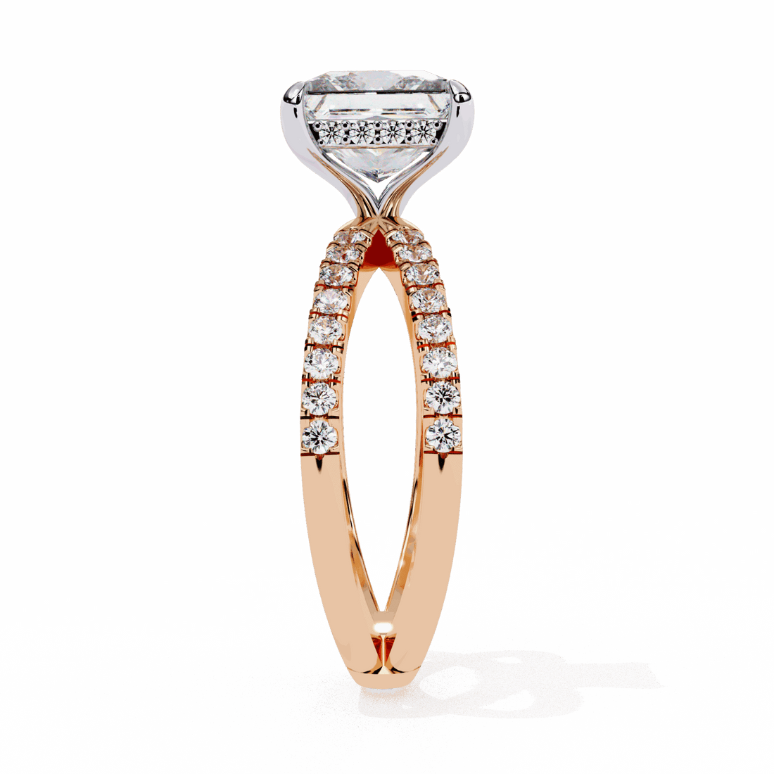 2.75 Carat Princess Eternal Spark Solitaire Ring in Moissanite | House of Estara