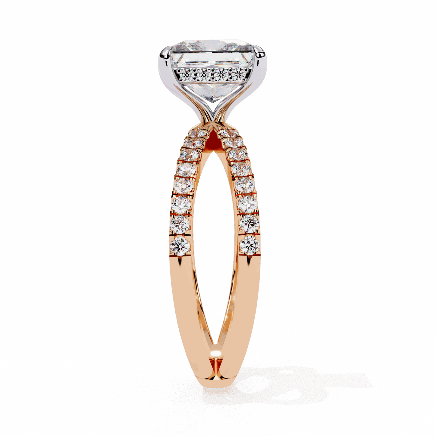 2.75 Carat Princess Eternal Spark Solitaire Ring in Moissanite | House of Estara