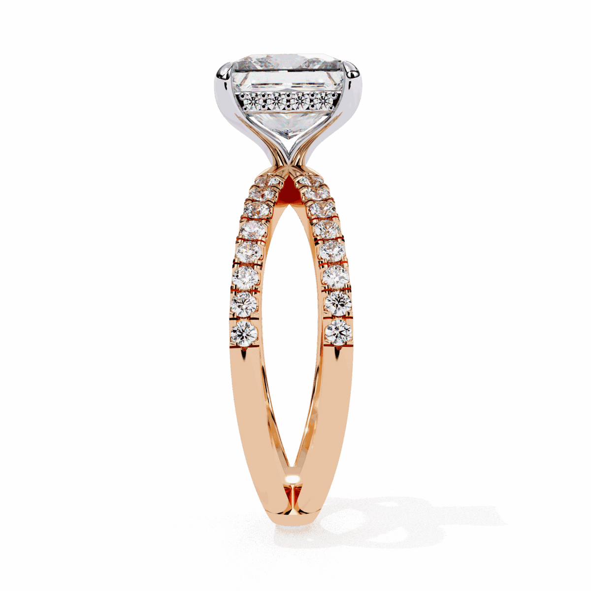 2.75 Carat Princess Eternal Spark Solitaire Ring in Moissanite | House of Estara