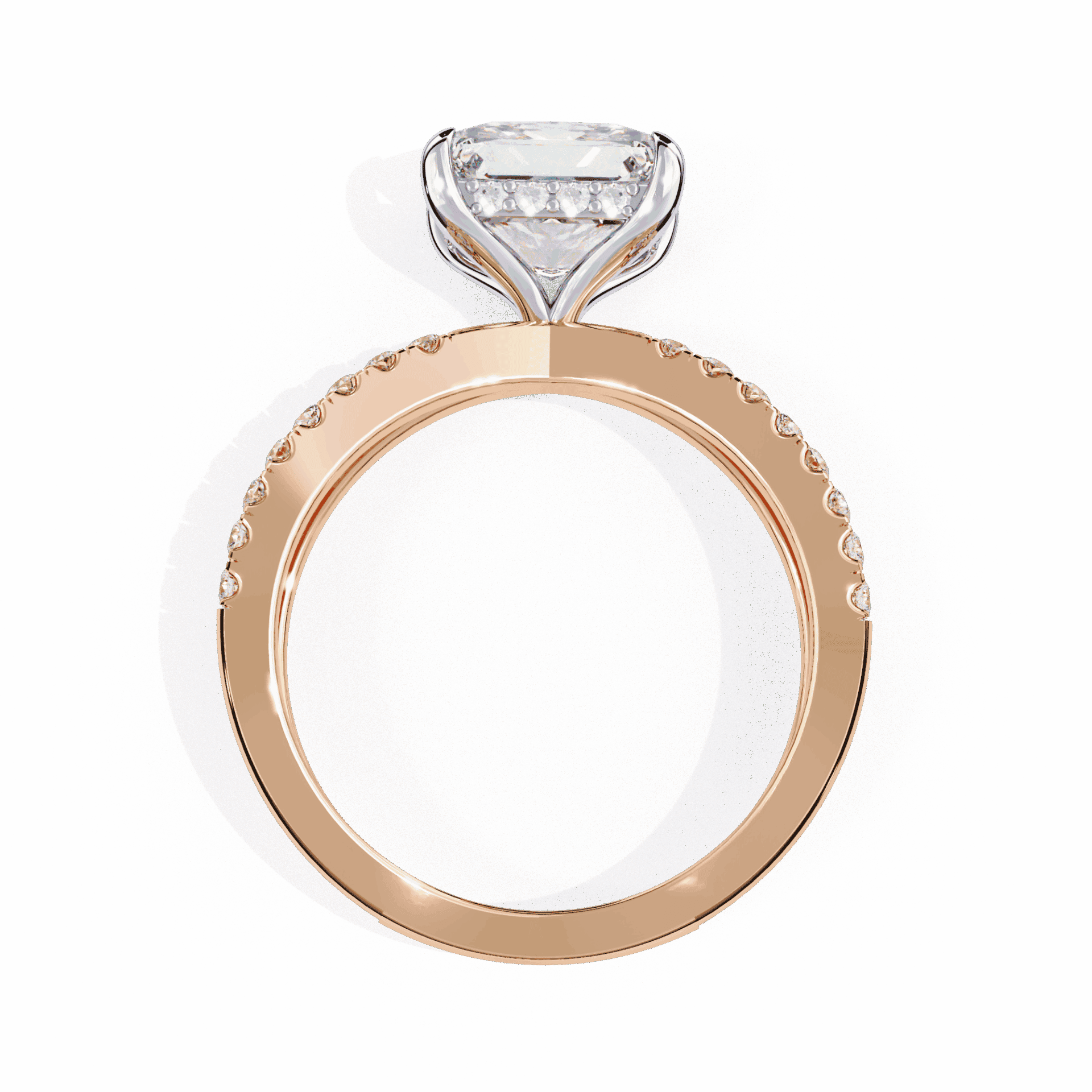 2.75 Carat Princess Eternal Spark Solitaire Ring in Moissanite | House of Estara