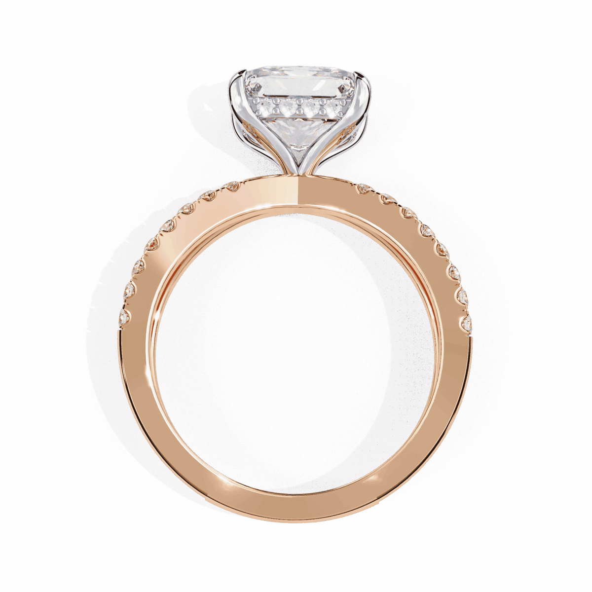 2.75 Carat Princess Eternal Spark Solitaire Ring in Moissanite | House of Estara