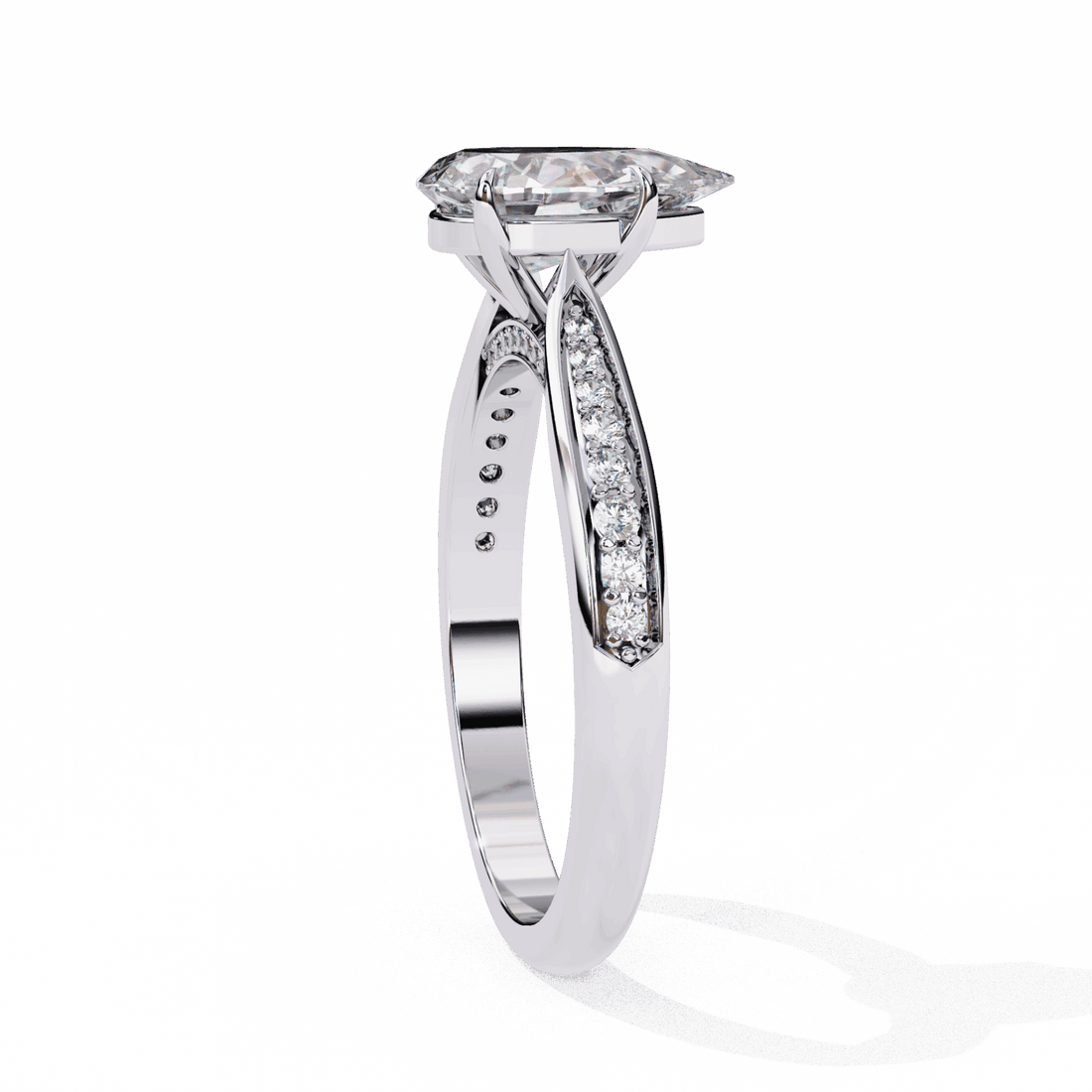 1.25 Carat Pear True Love Solitaire Ring in Moissanite | House of Estara