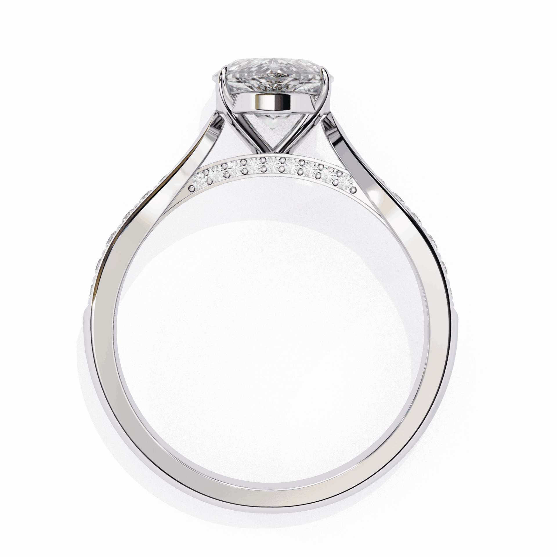 1.25 Carat Pear True Love Solitaire Ring in Moissanite | House of Estara