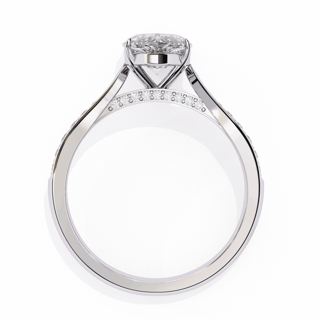 1.25 Carat Pear True Love Solitaire Ring in Moissanite | House of Estara