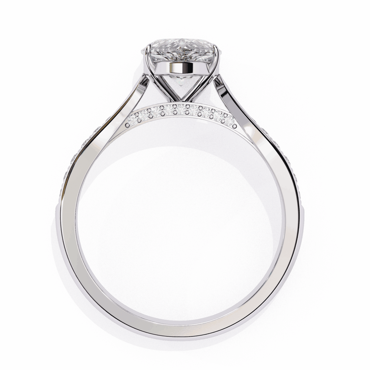 1.25 Carat Pear True Love Solitaire Ring in Moissanite | House of Estara