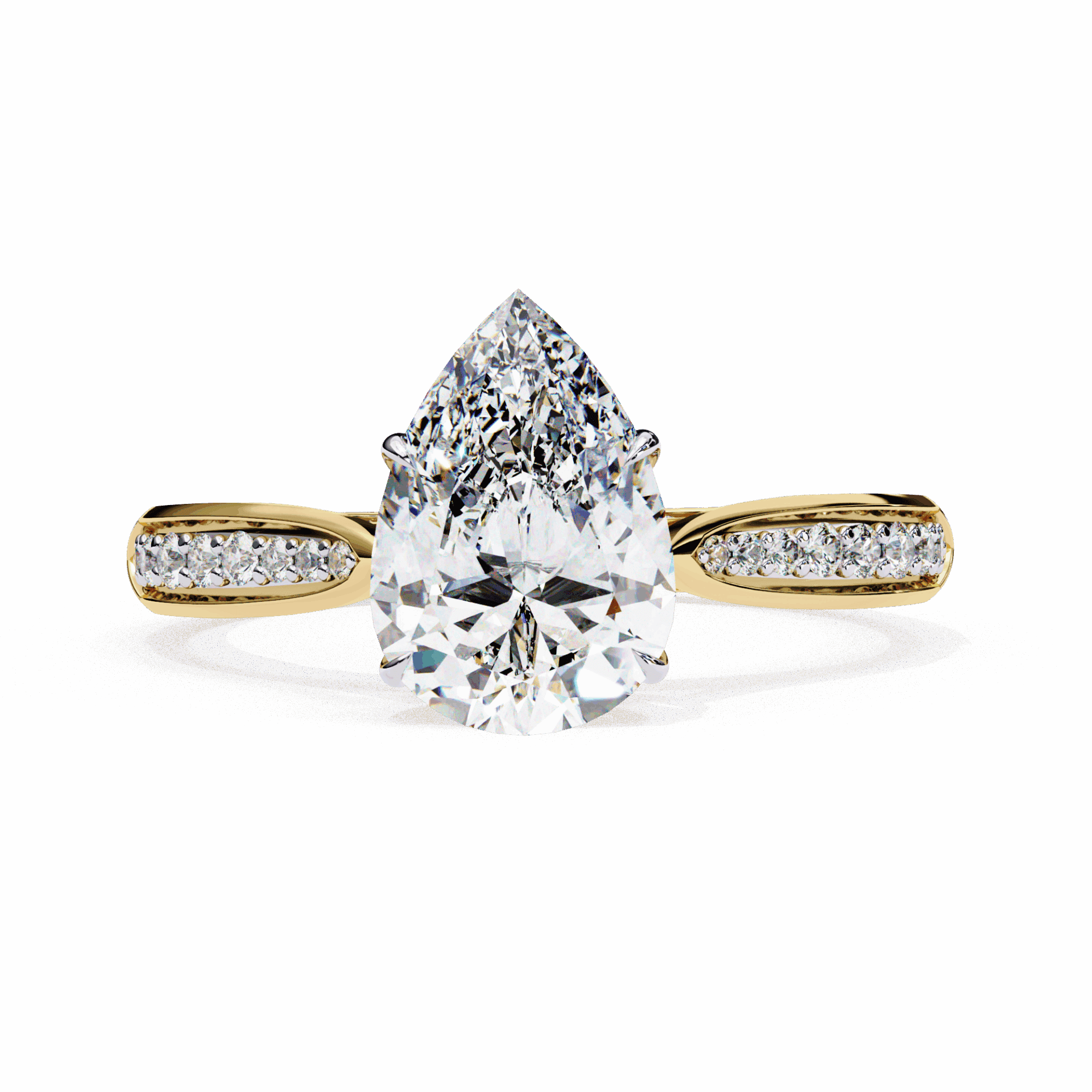 1.25 Carat Pear True Love Solitaire Ring in Moissanite | House of Estara