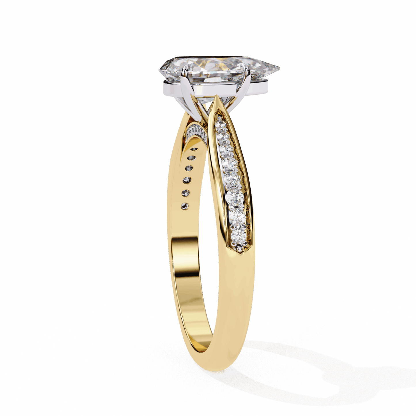 1.25 Carat Pear True Love Solitaire Ring in Moissanite | House of Estara