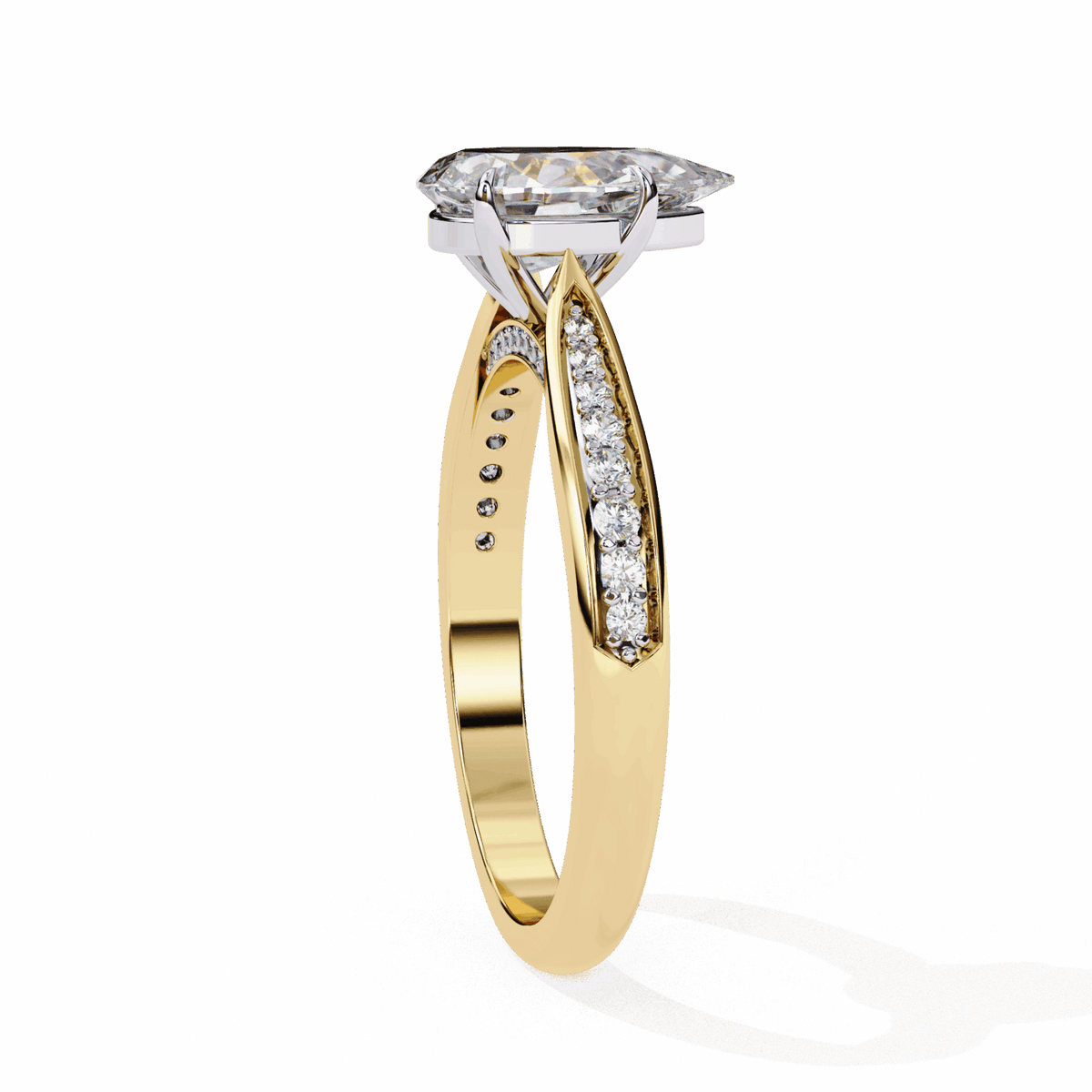 1.25 Carat Pear True Love Solitaire Ring in Moissanite | House of Estara