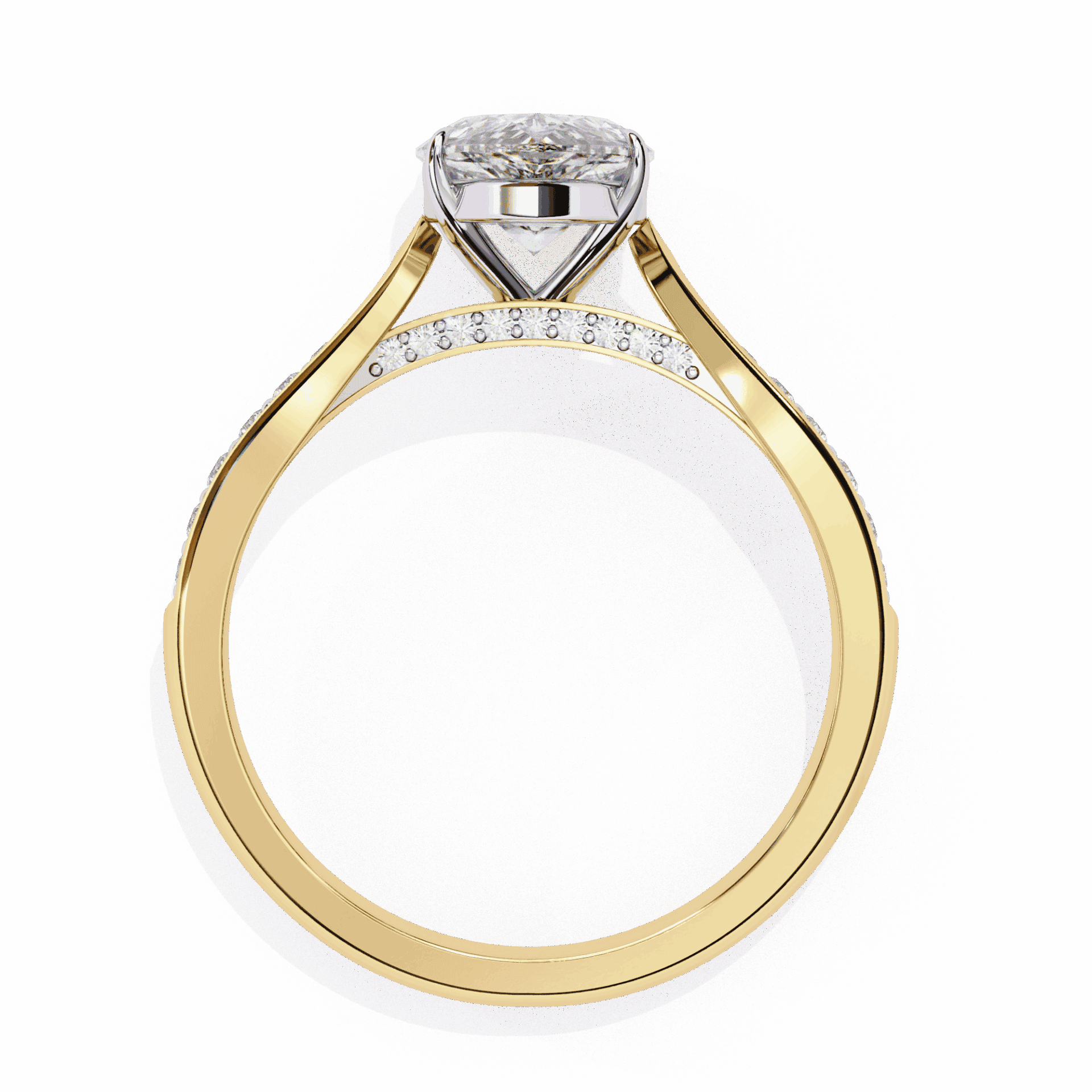 1.25 Carat Pear True Love Solitaire Ring in Moissanite | House of Estara
