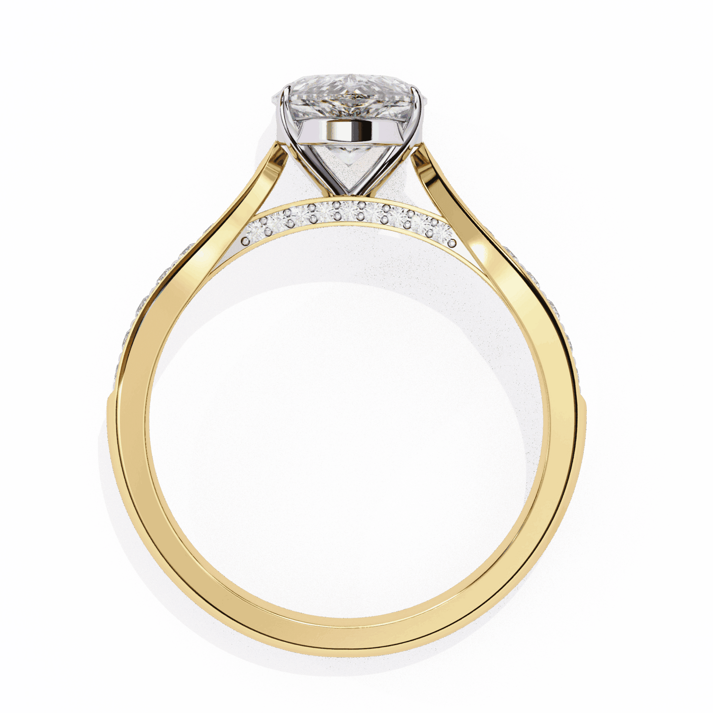 1.25 Carat Pear True Love Solitaire Ring in Moissanite | House of Estara