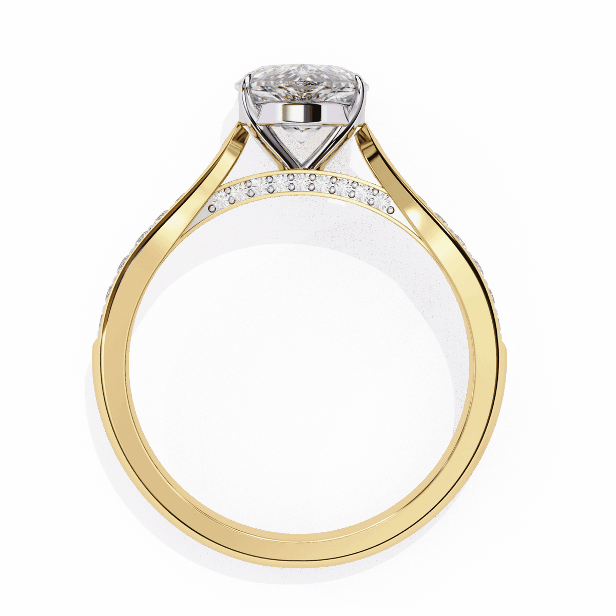 1.25 Carat Pear True Love Solitaire Ring in Moissanite | House of Estara