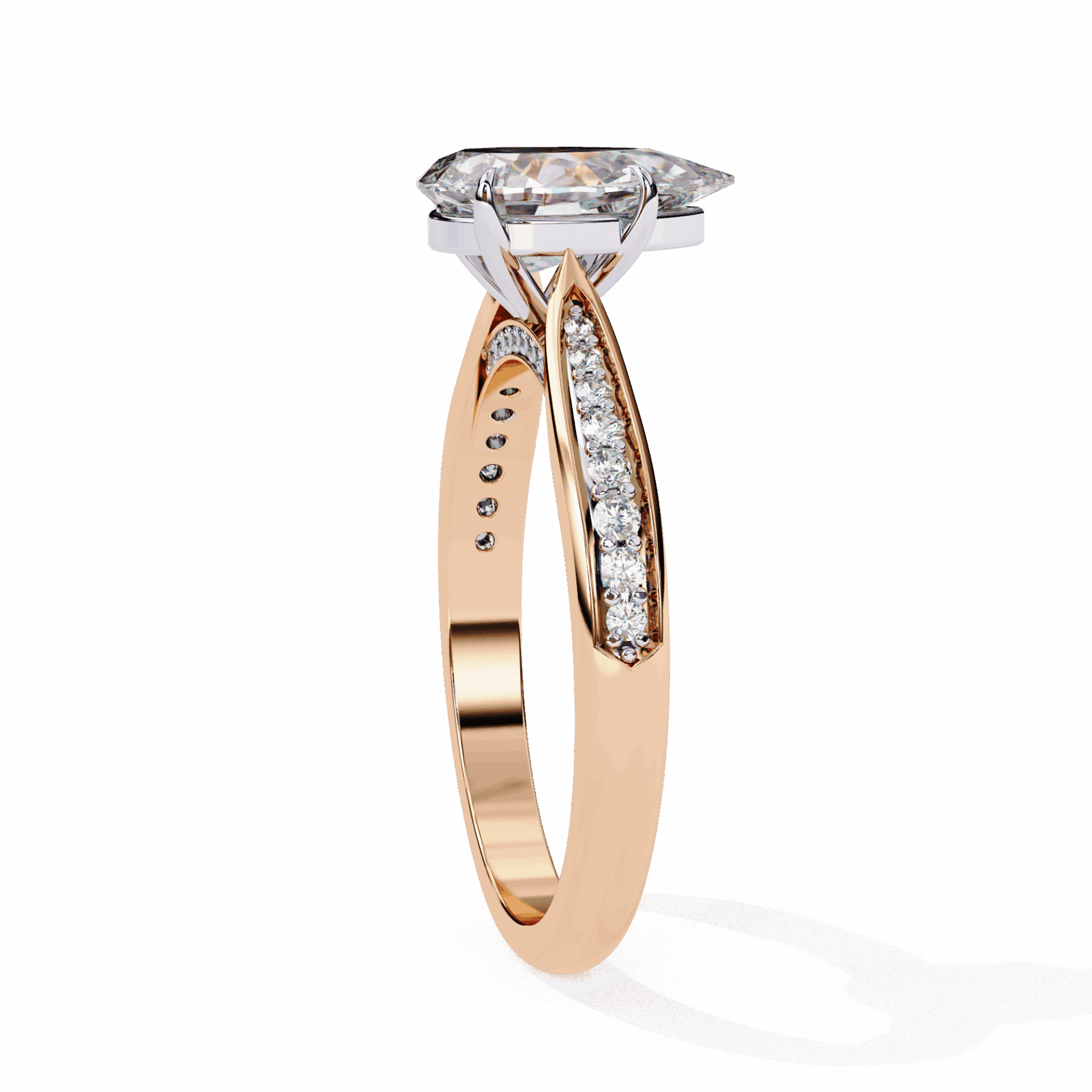 1.25 Carat Pear True Love Solitaire Ring in Moissanite | House of Estara