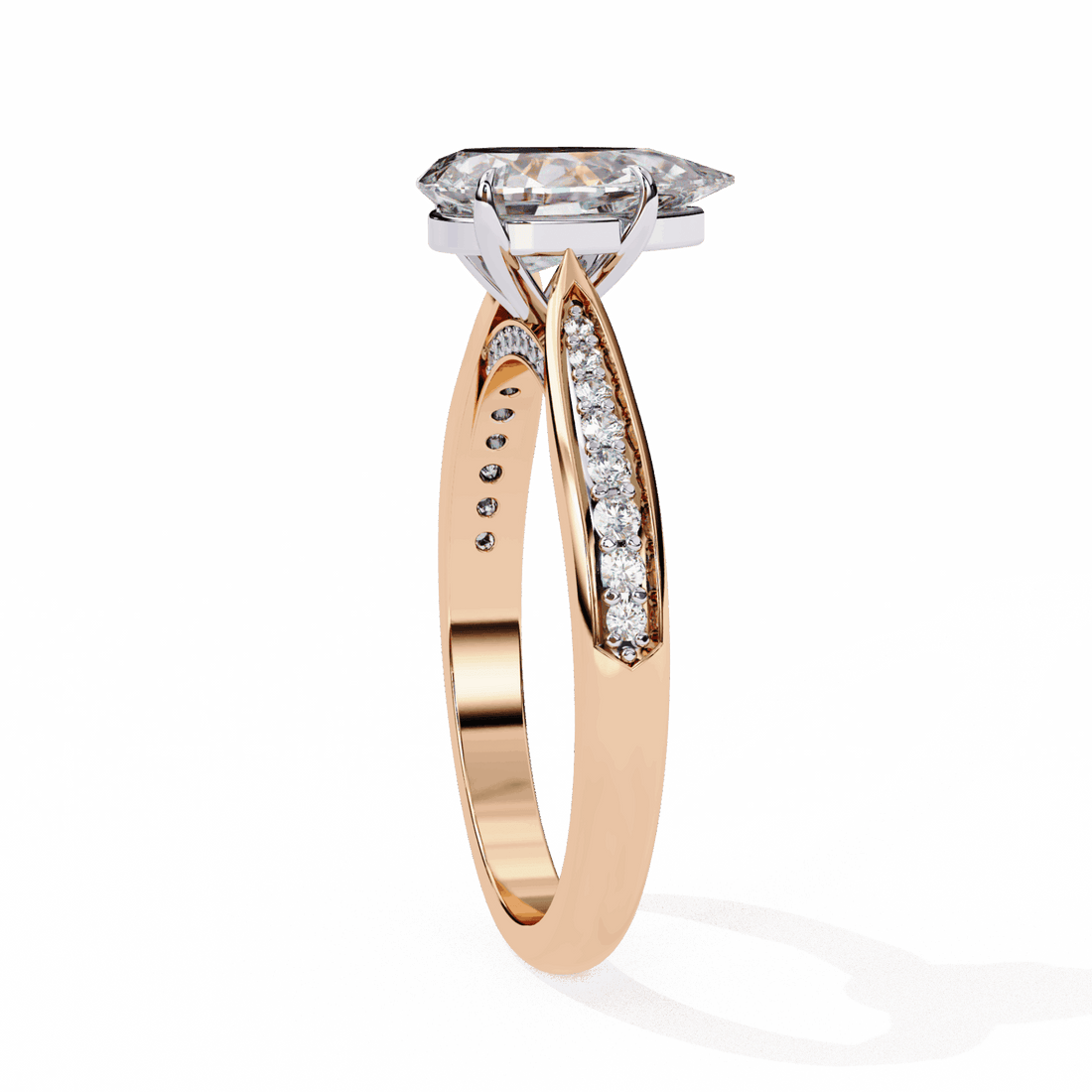 1.25 Carat Pear True Love Solitaire Ring in Moissanite | House of Estara