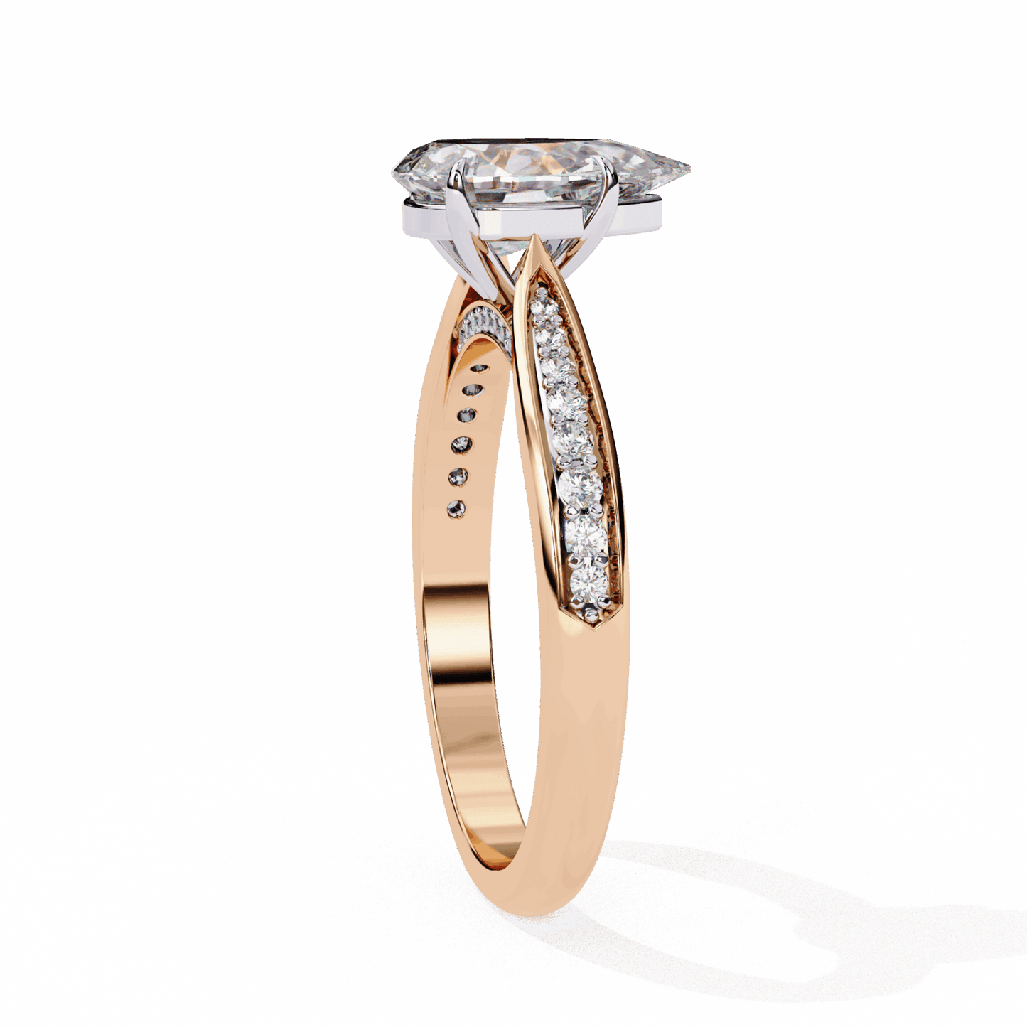 1.25 Carat Pear True Love Solitaire Ring in Moissanite | House of Estara