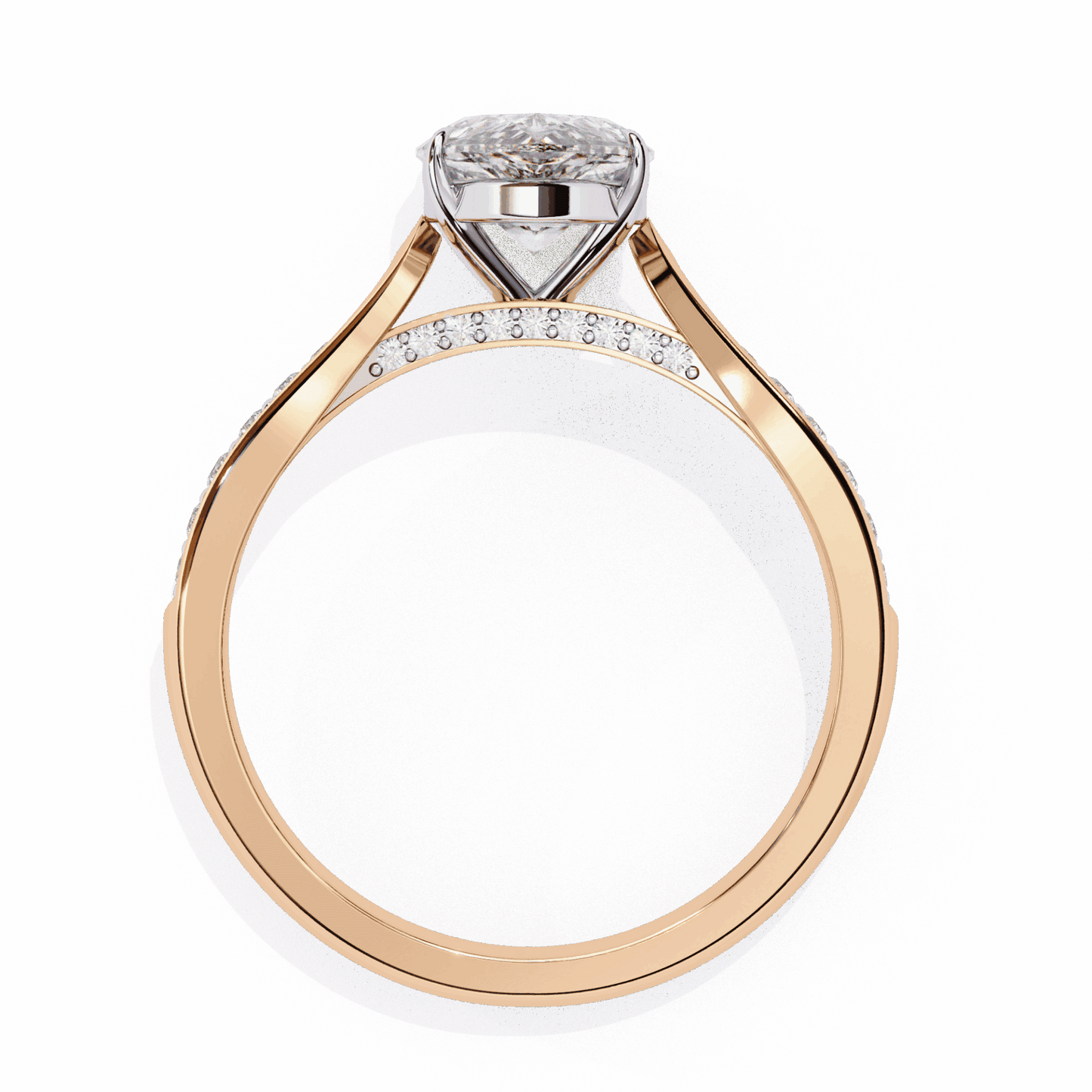 1.25 Carat Pear True Love Solitaire Ring in Moissanite | House of Estara