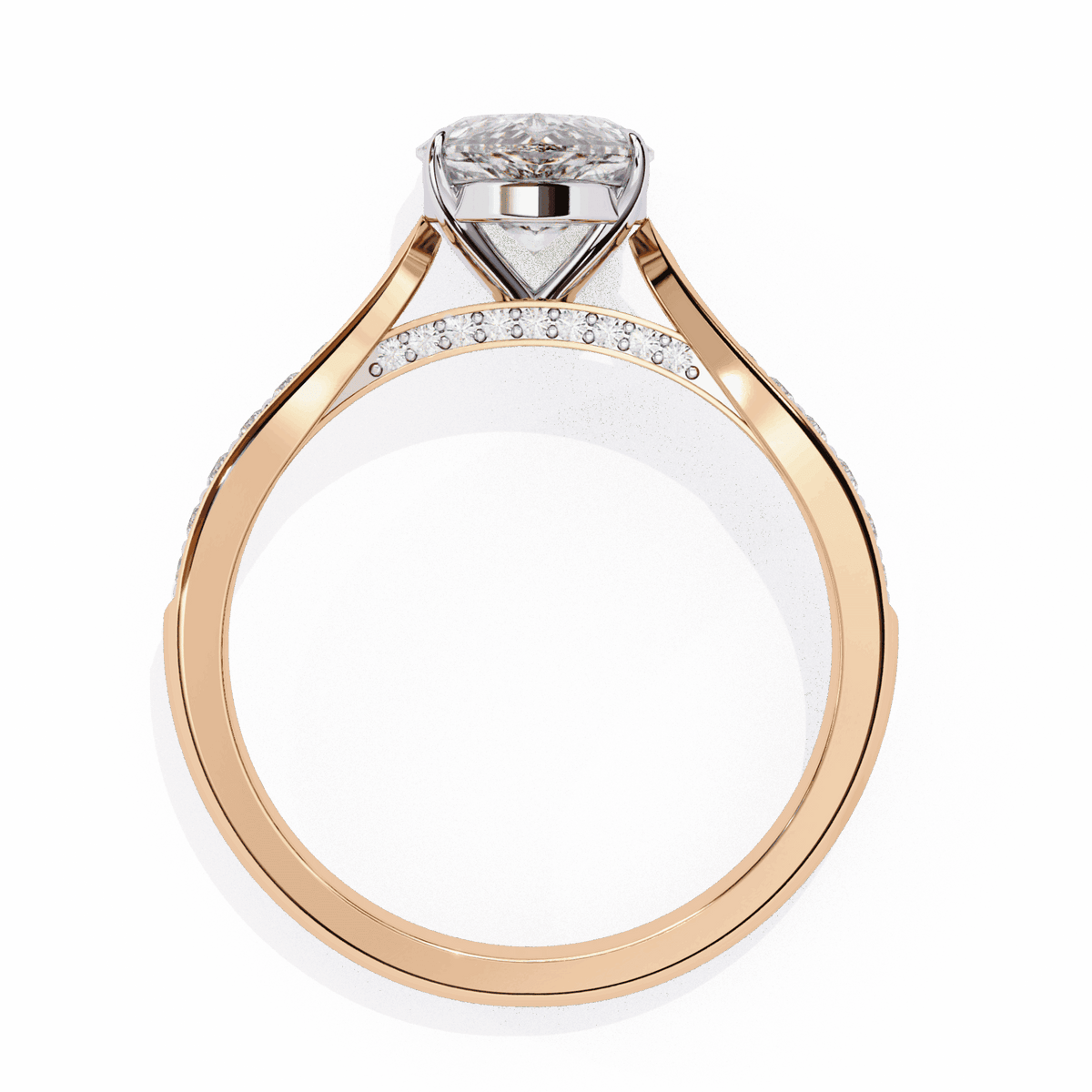 1.25 Carat Pear True Love Solitaire Ring in Moissanite | House of Estara