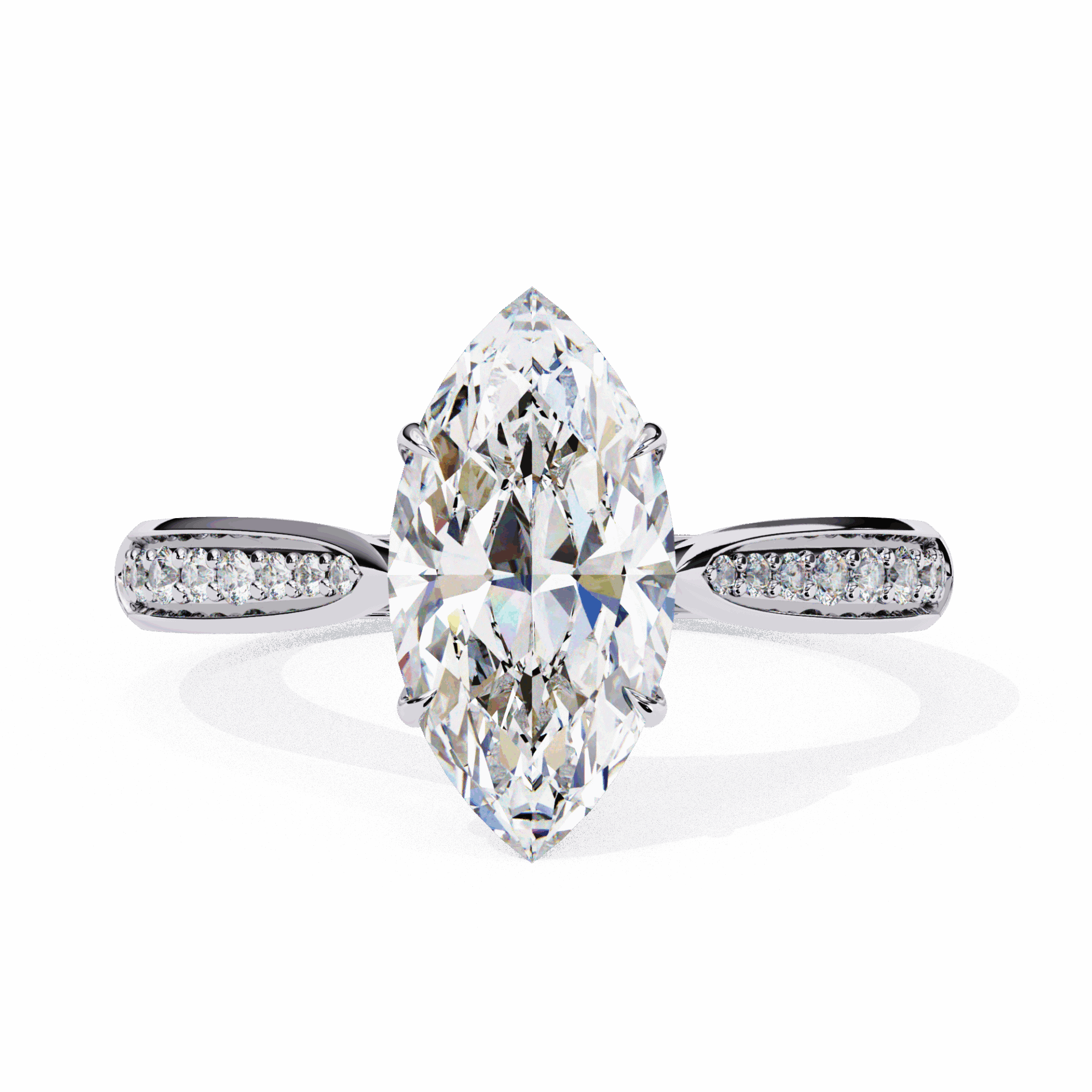 1.5 Carat Marquise True Love Solitaire Ring in Moissanite | House of Estara