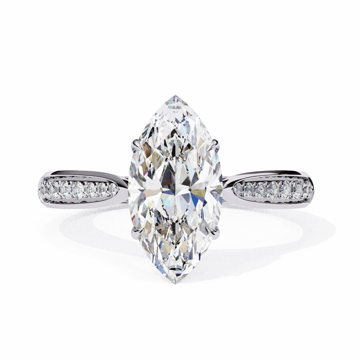 1.5 Carat Marquise True Love Solitaire Ring in Moissanite | House of Estara