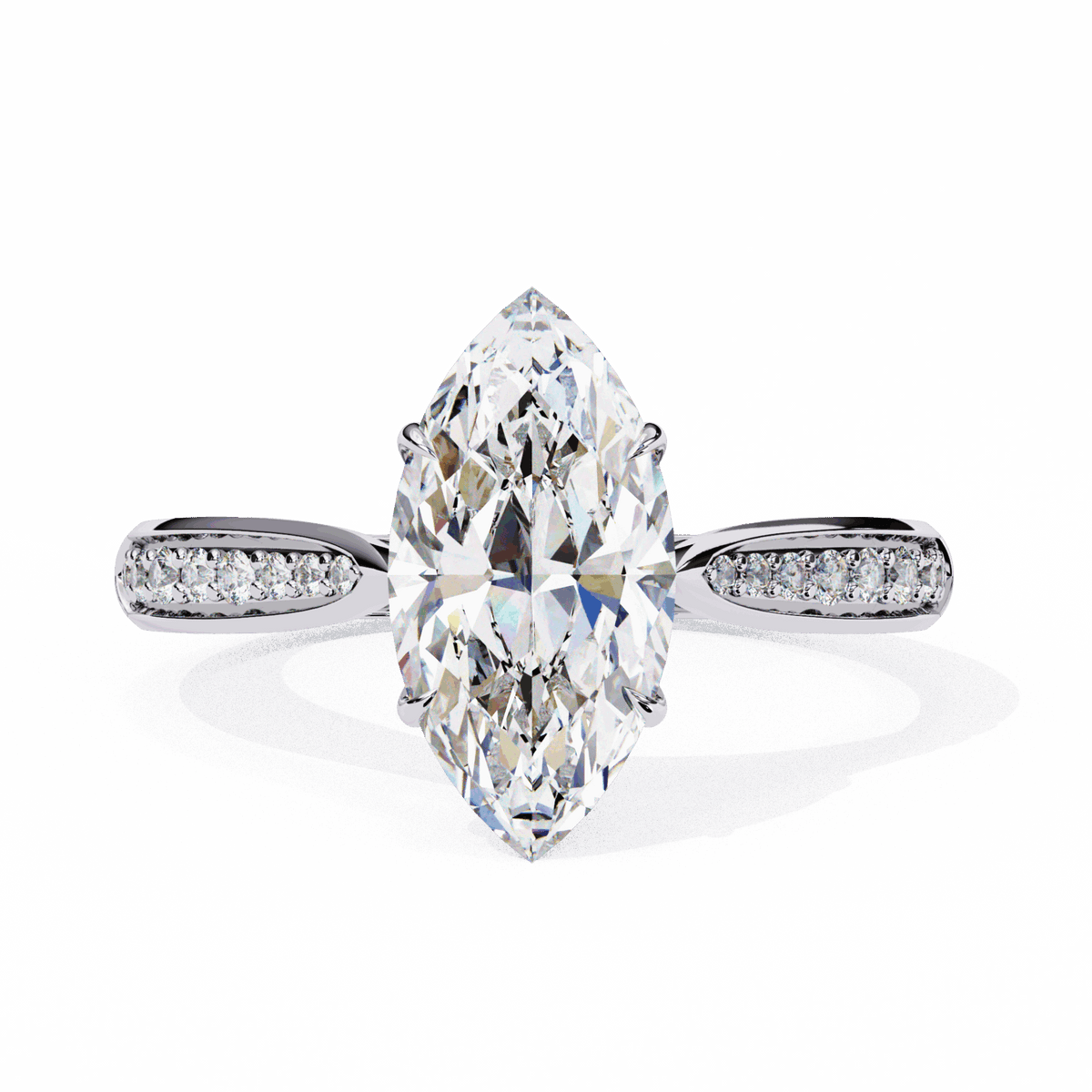 1.5 Carat Marquise True Love Solitaire Ring in Moissanite | House of Estara
