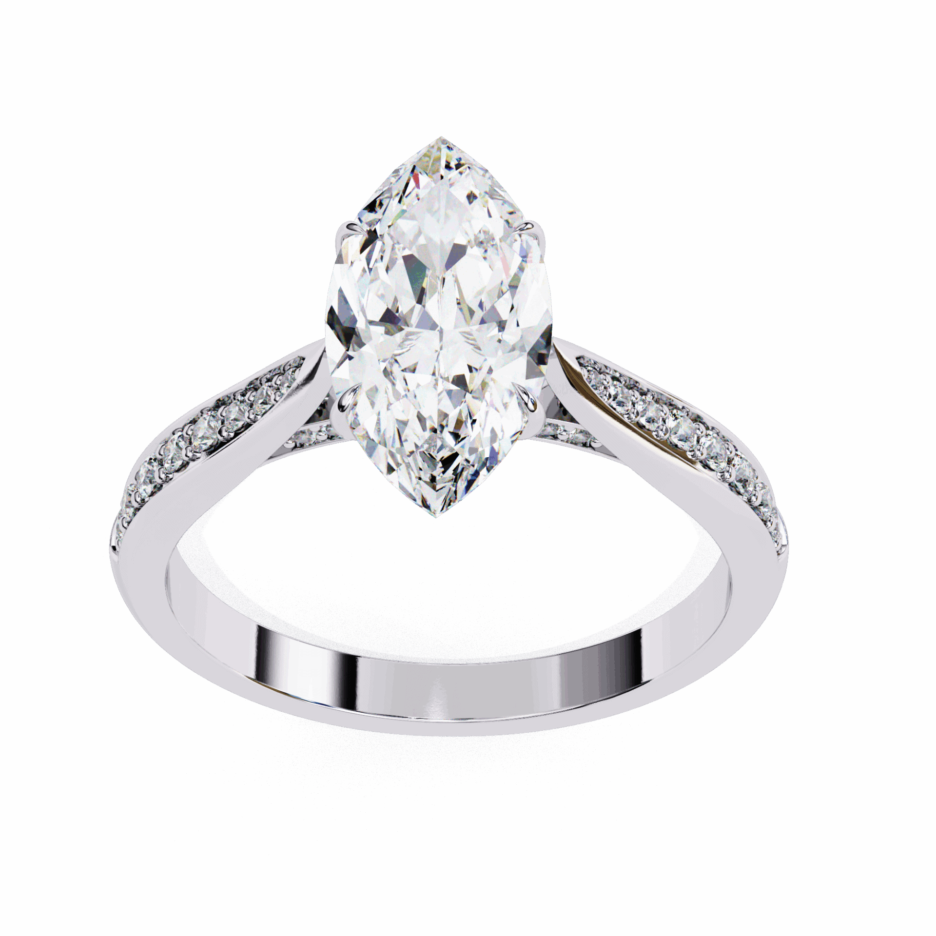 1.5 Carat Marquise True Love Solitaire Ring in Moissanite | House of Estara