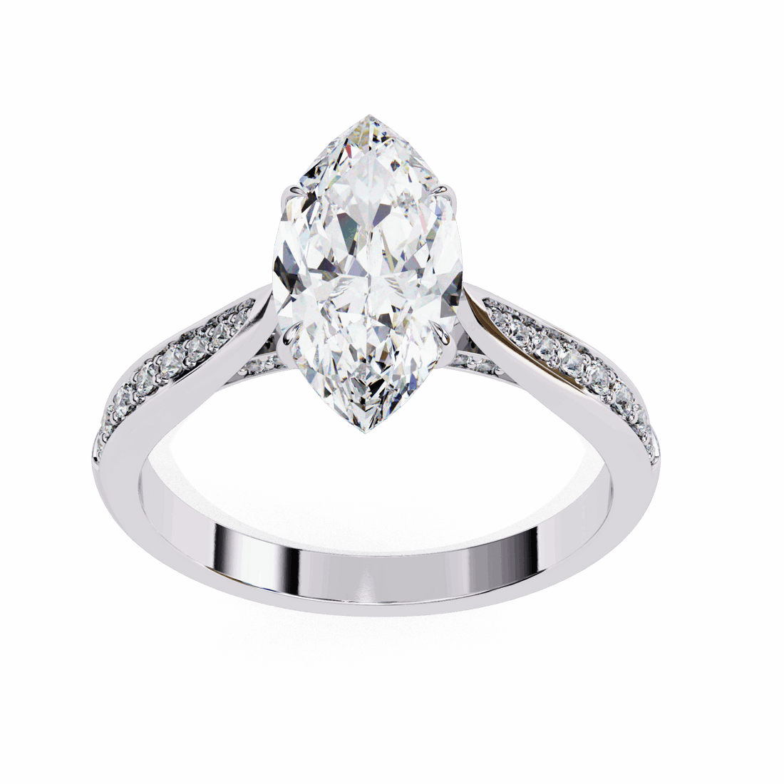 1.5 Carat Marquise True Love Solitaire Ring in Moissanite | House of Estara
