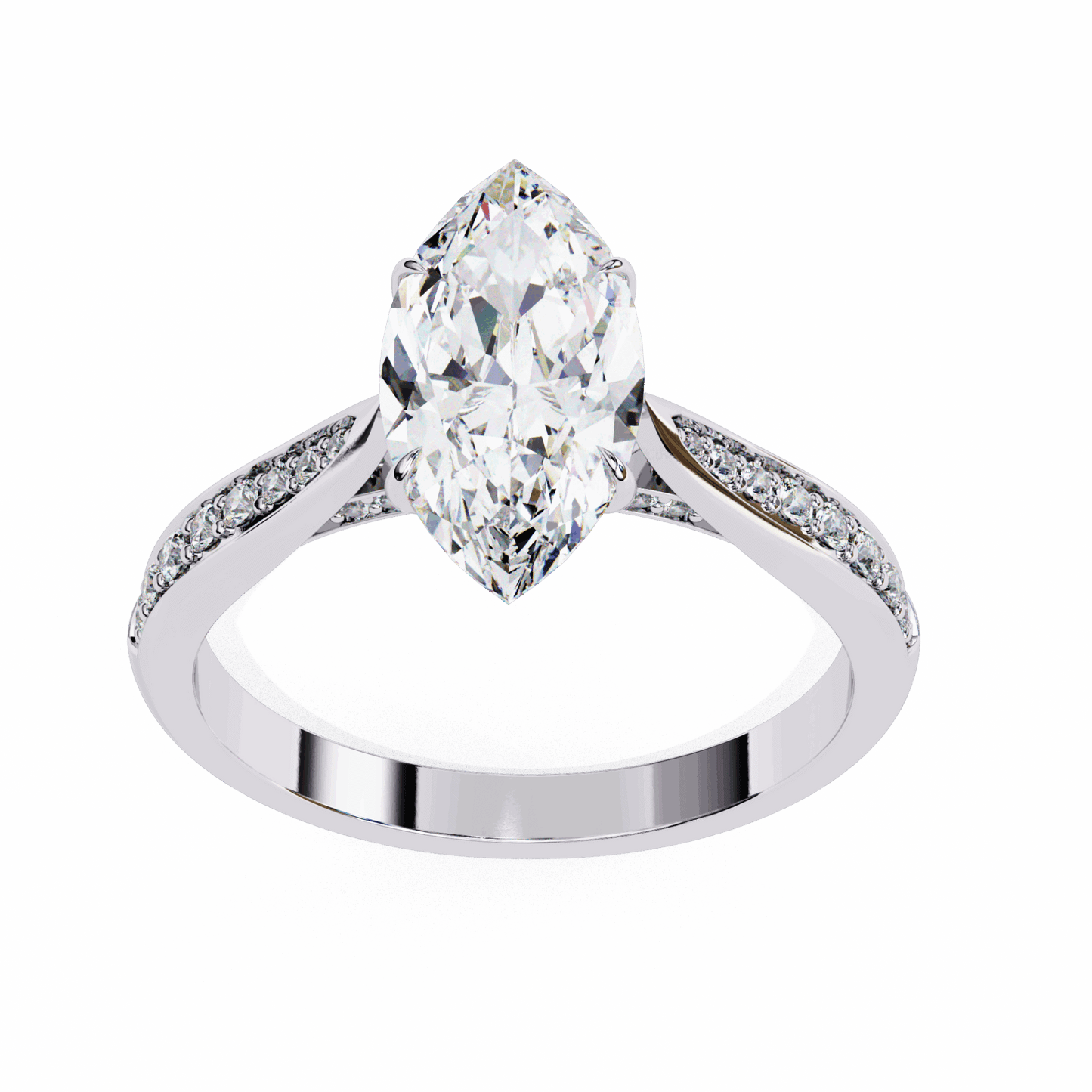 1.5 Carat Marquise True Love Solitaire Ring in Moissanite | House of Estara