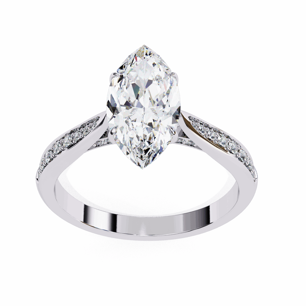 1.5 Carat Marquise True Love Solitaire Ring in Moissanite | House of Estara
