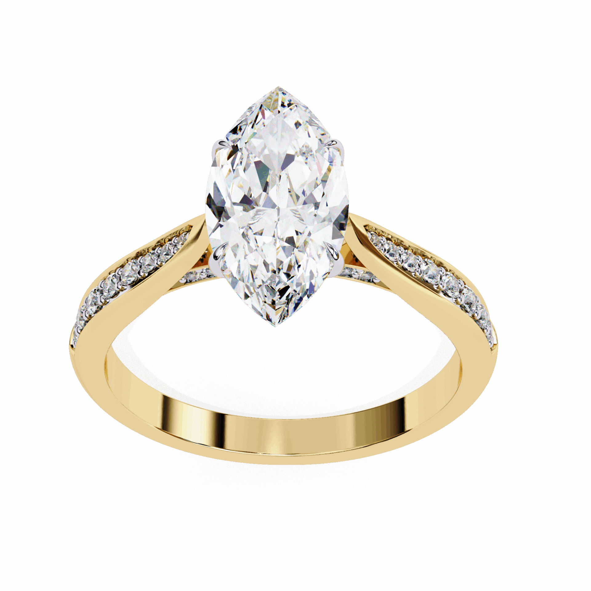 1.5 Carat Marquise True Love Solitaire Ring in Moissanite | House of Estara
