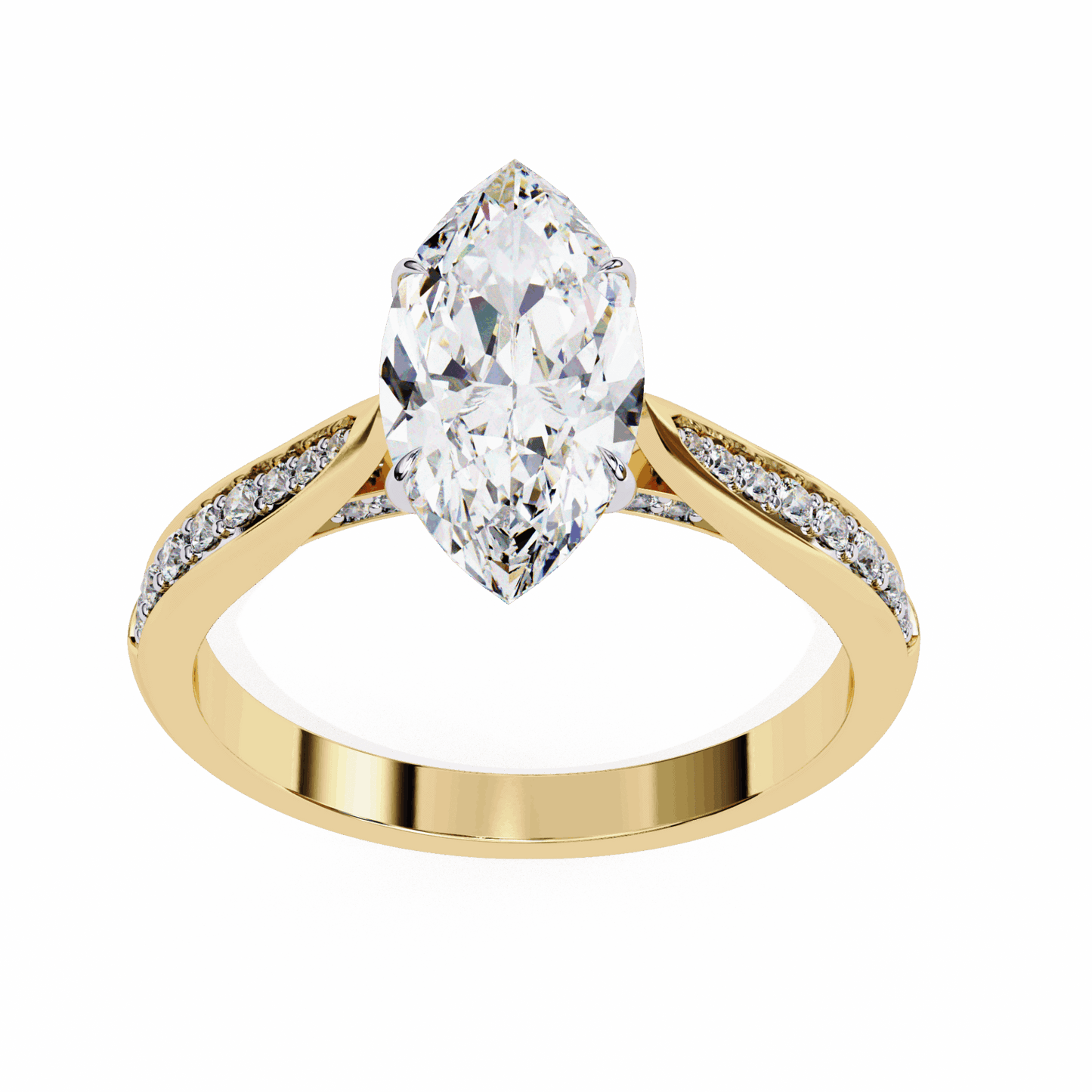 1.5 Carat Marquise True Love Solitaire Ring in Moissanite | House of Estara