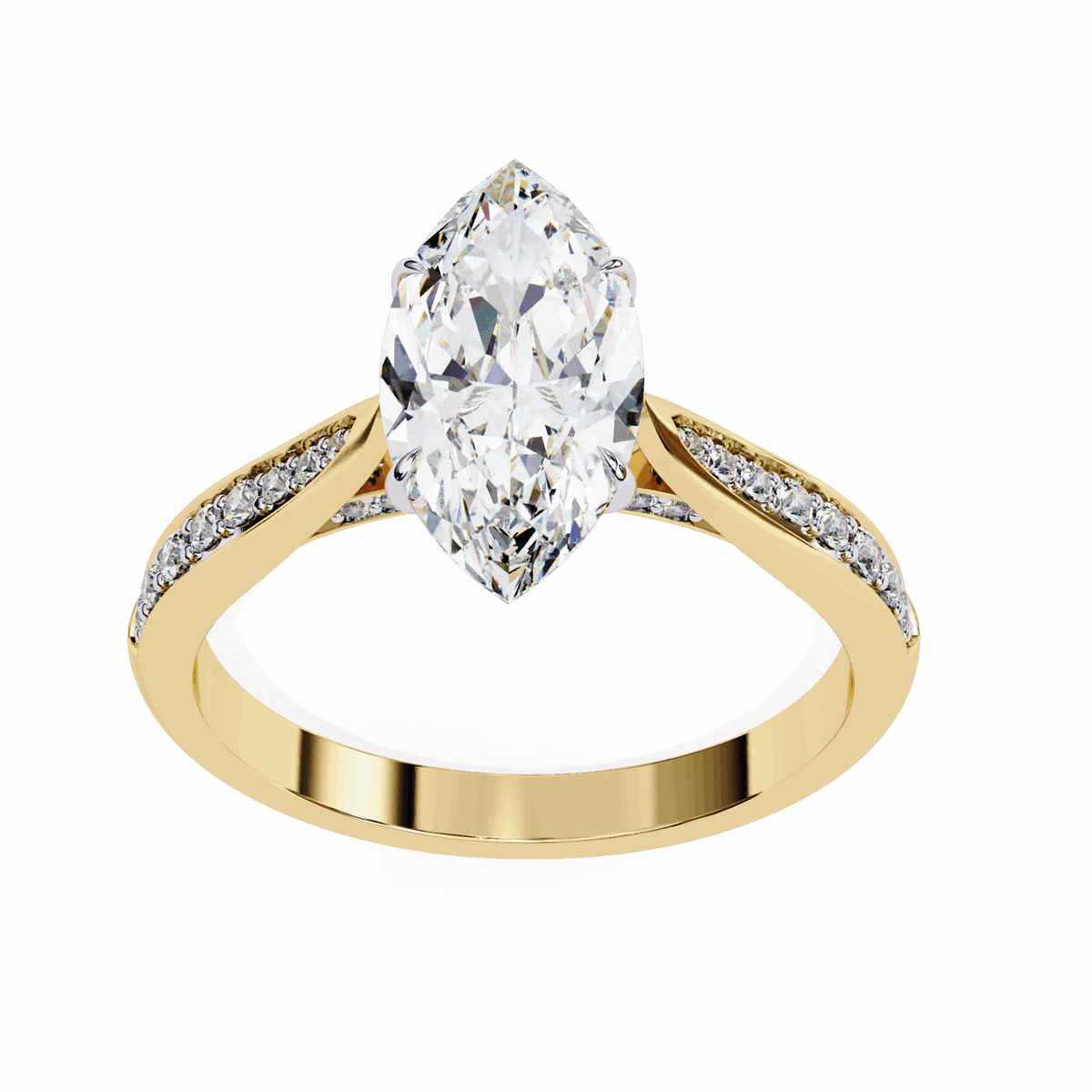 1.5 Carat Marquise True Love Solitaire Ring in Moissanite | House of Estara