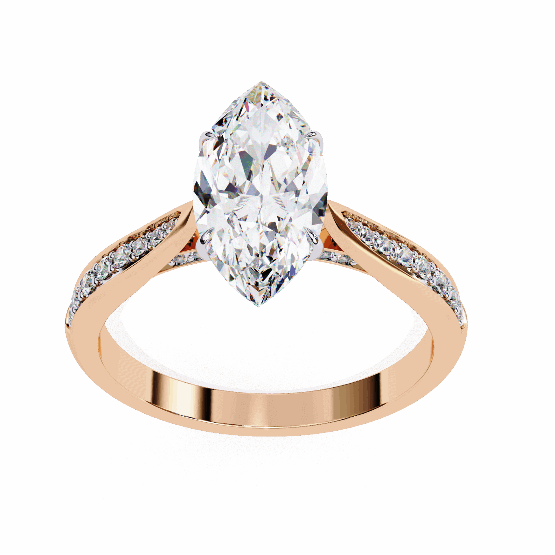 1.5 Carat Marquise True Love Solitaire Ring in Moissanite | House of Estara