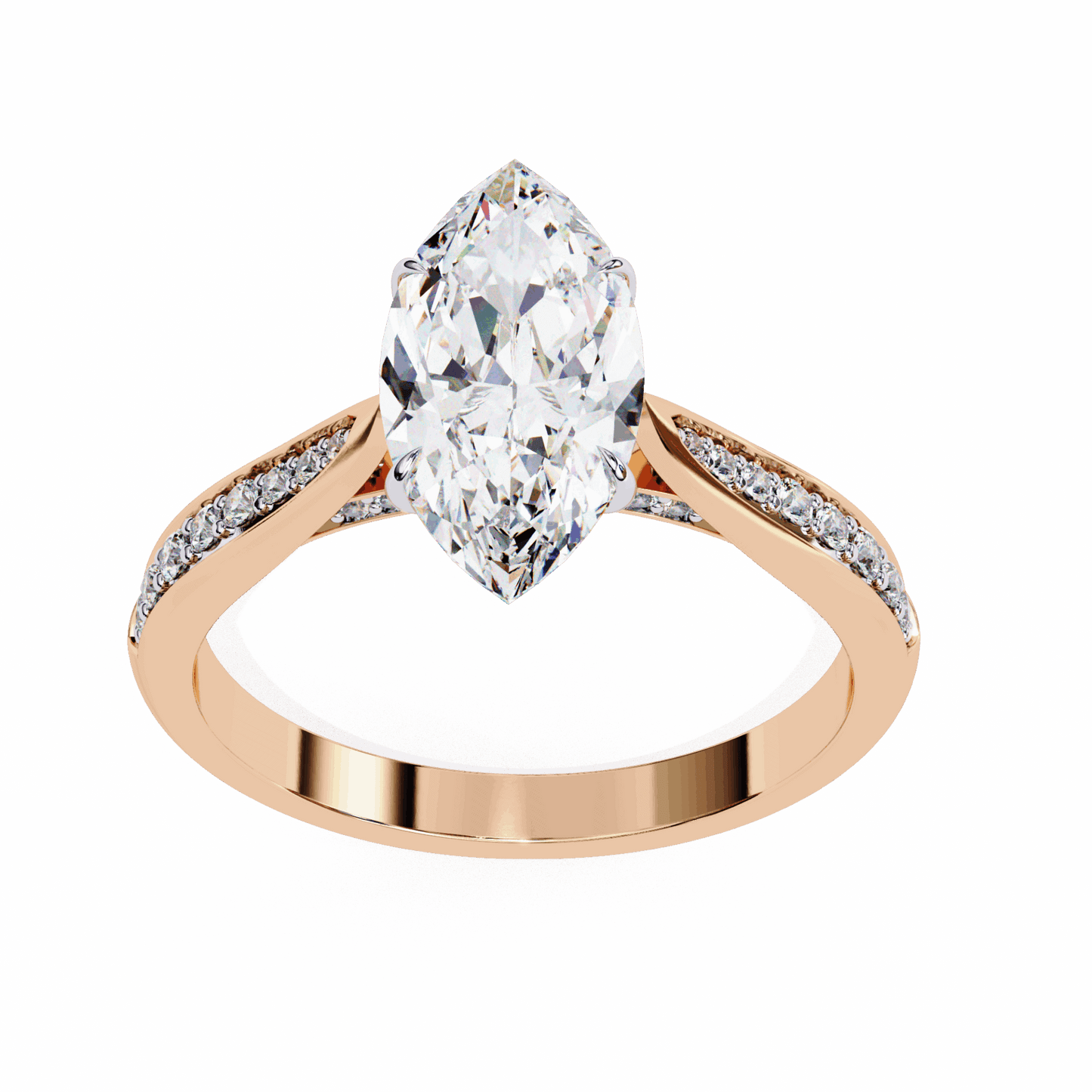 1.5 Carat Marquise True Love Solitaire Ring in Moissanite | House of Estara