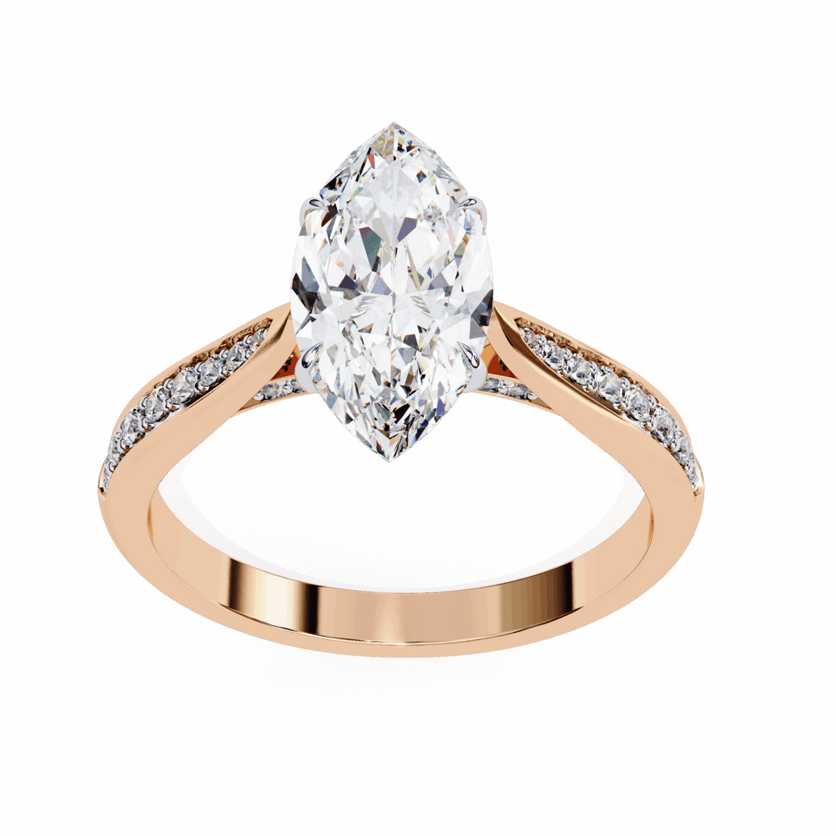 1.5 Carat Marquise True Love Solitaire Ring in Moissanite | House of Estara
