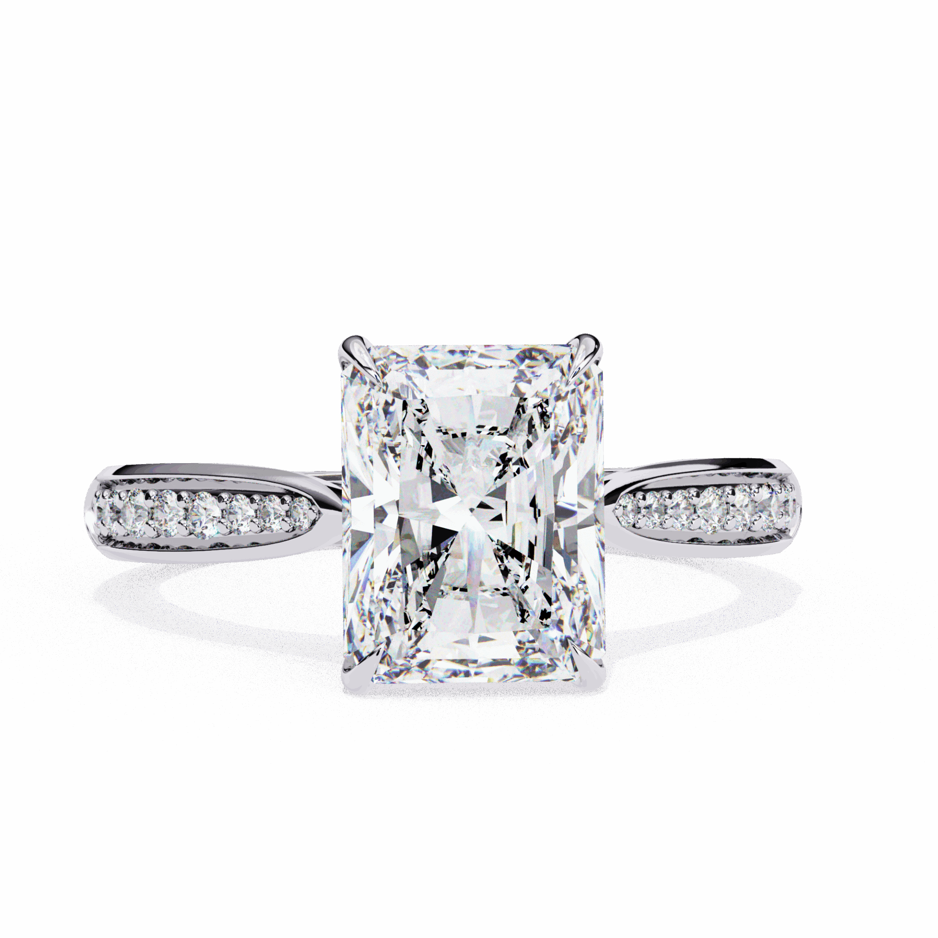 2.5 Carat Radiant True Love Solitaire Ring in Moissanite | House of Estara