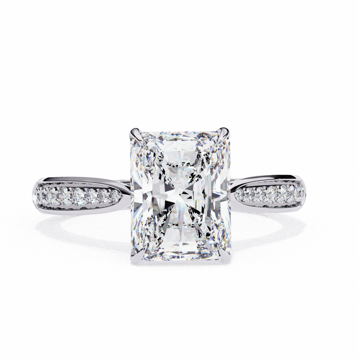 2.5 Carat Radiant True Love Solitaire Ring in Moissanite | House of Estara