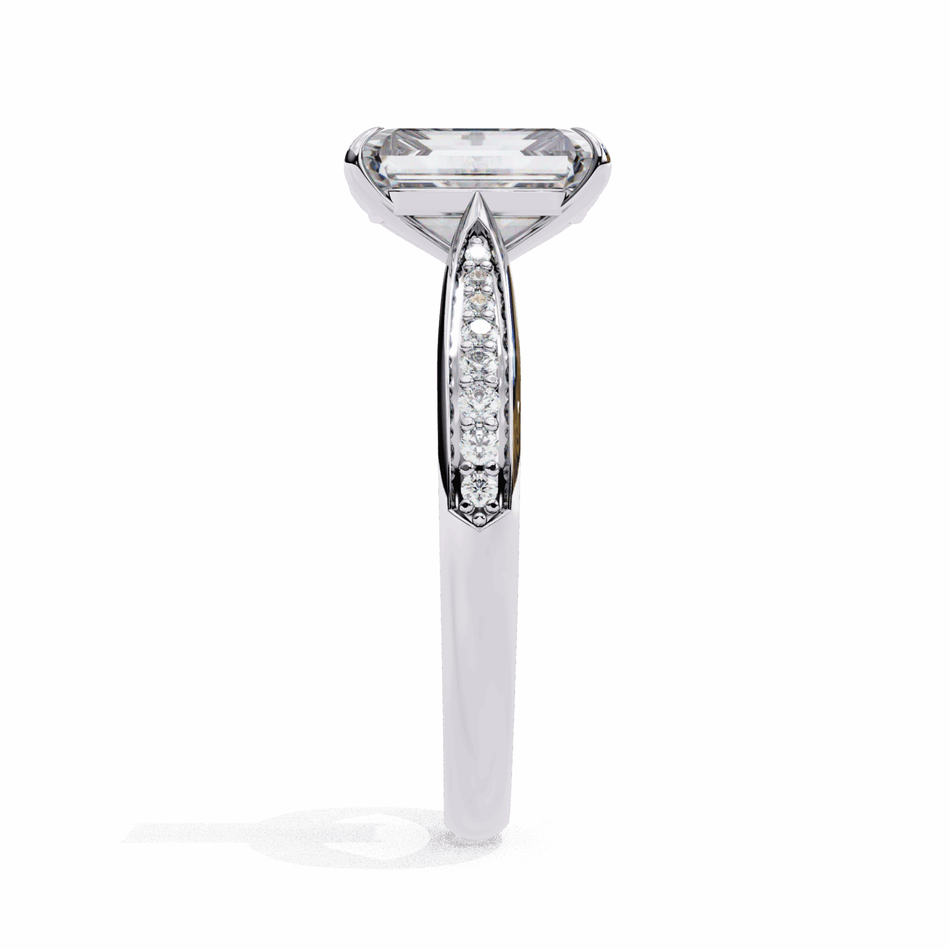 2.5 Carat Radiant True Love Solitaire Ring in Moissanite | House of Estara