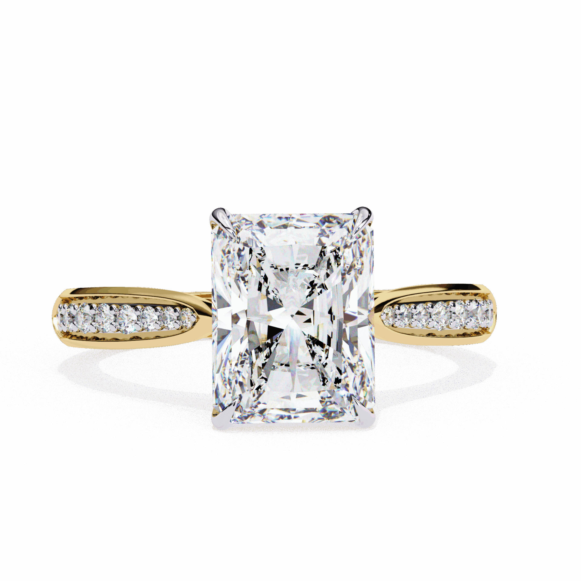 2.5 Carat Radiant True Love Solitaire Ring in Moissanite | House of Estara