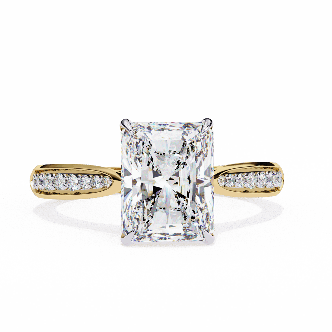 2.5 Carat Radiant True Love Solitaire Ring in Moissanite | House of Estara